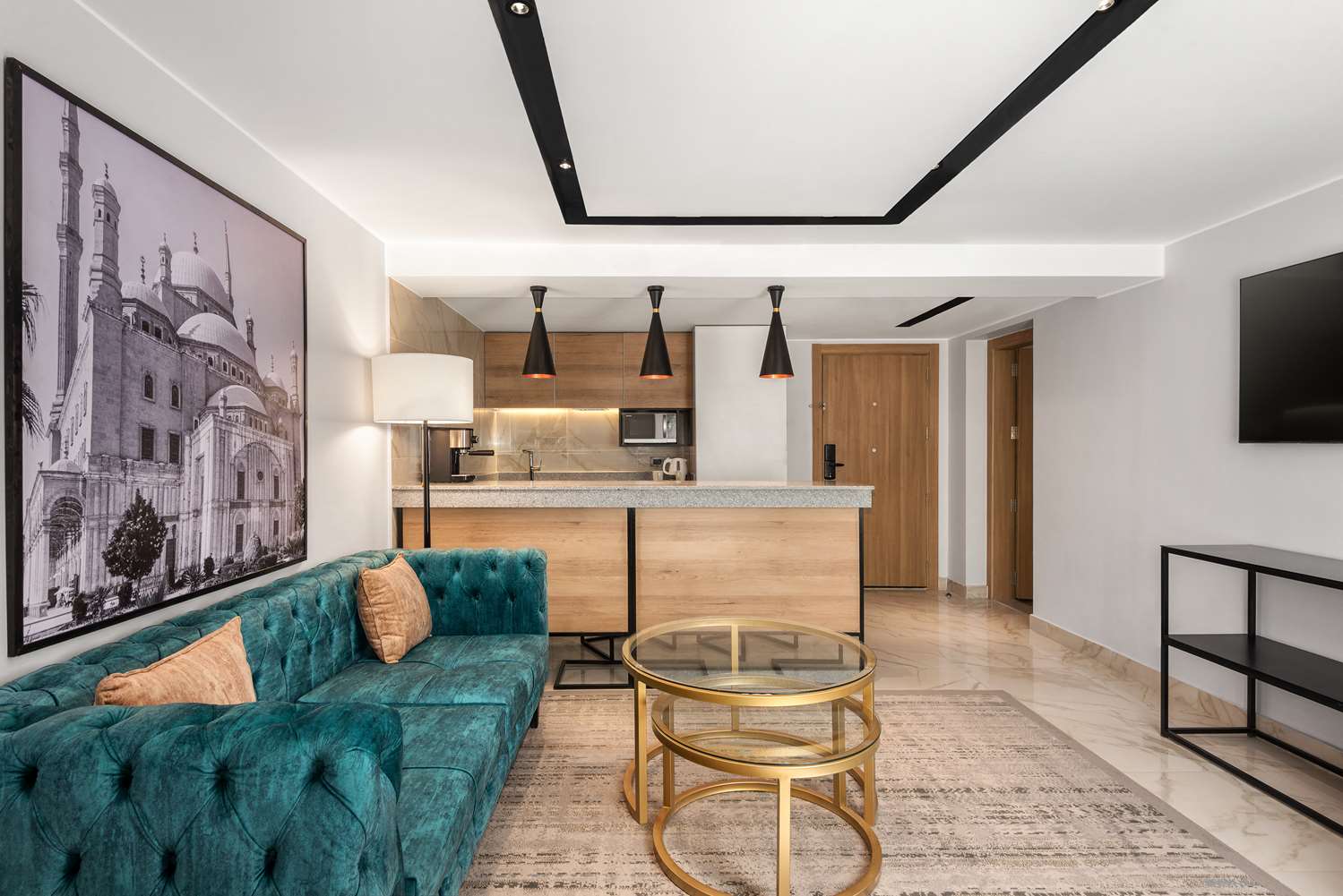 Appartement, 2 makuuhuonetta, vue sur la piscine