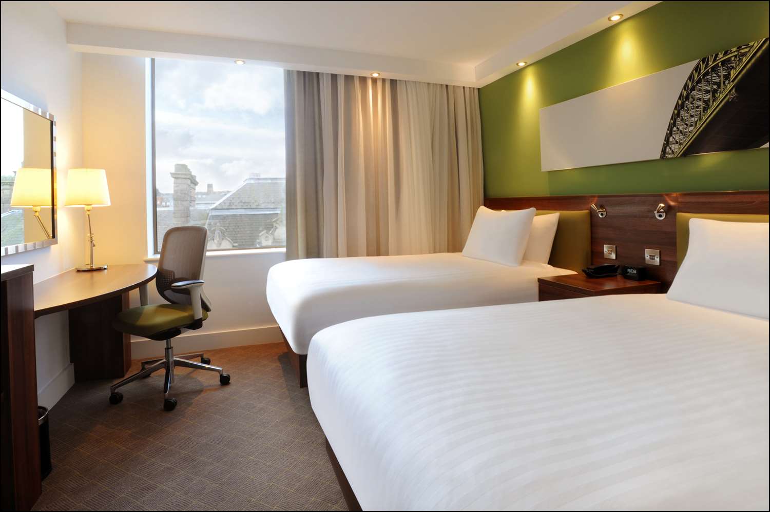 Chambre avec 2 lits
