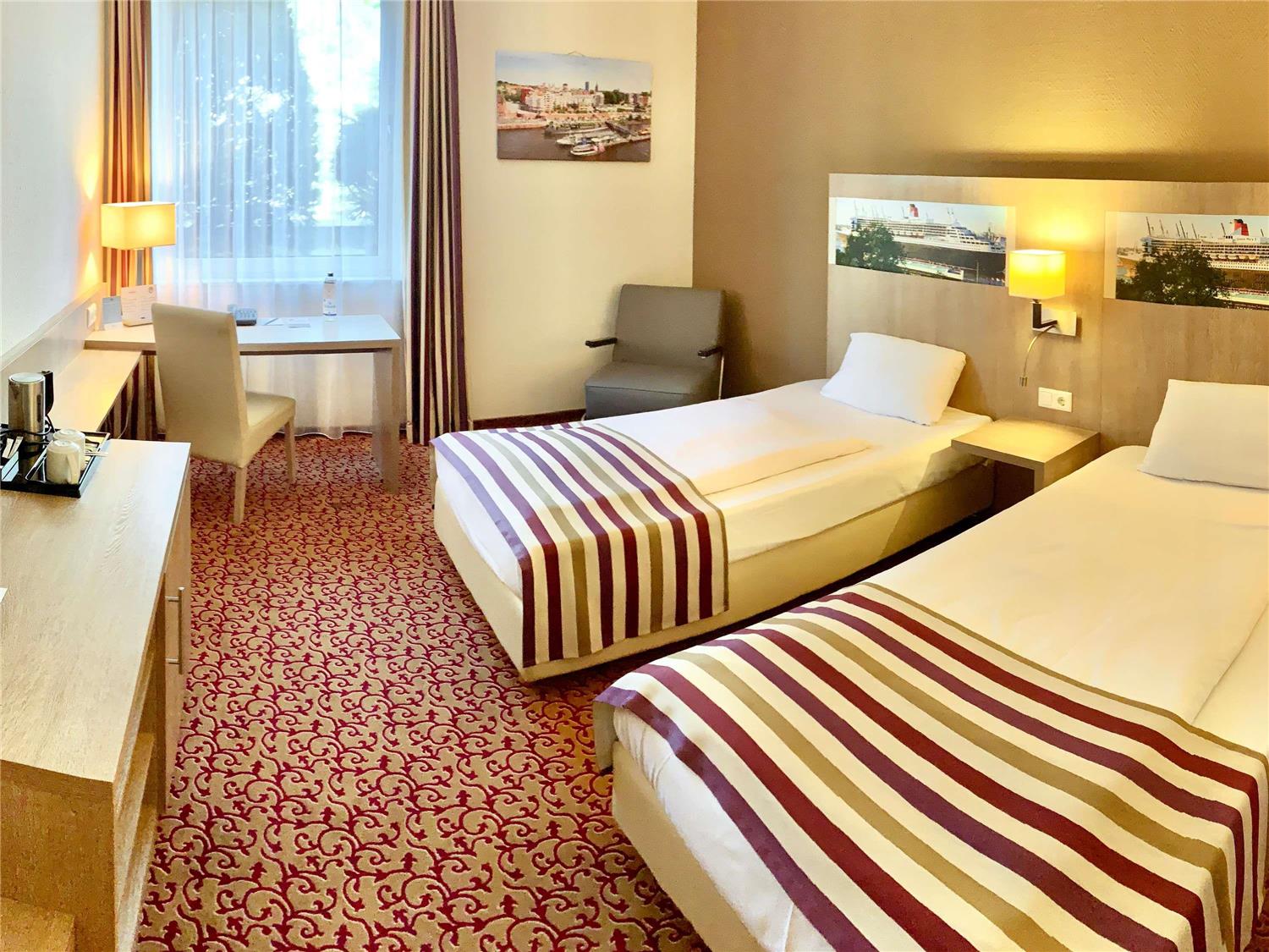 Chambre avec 2 lits, confort