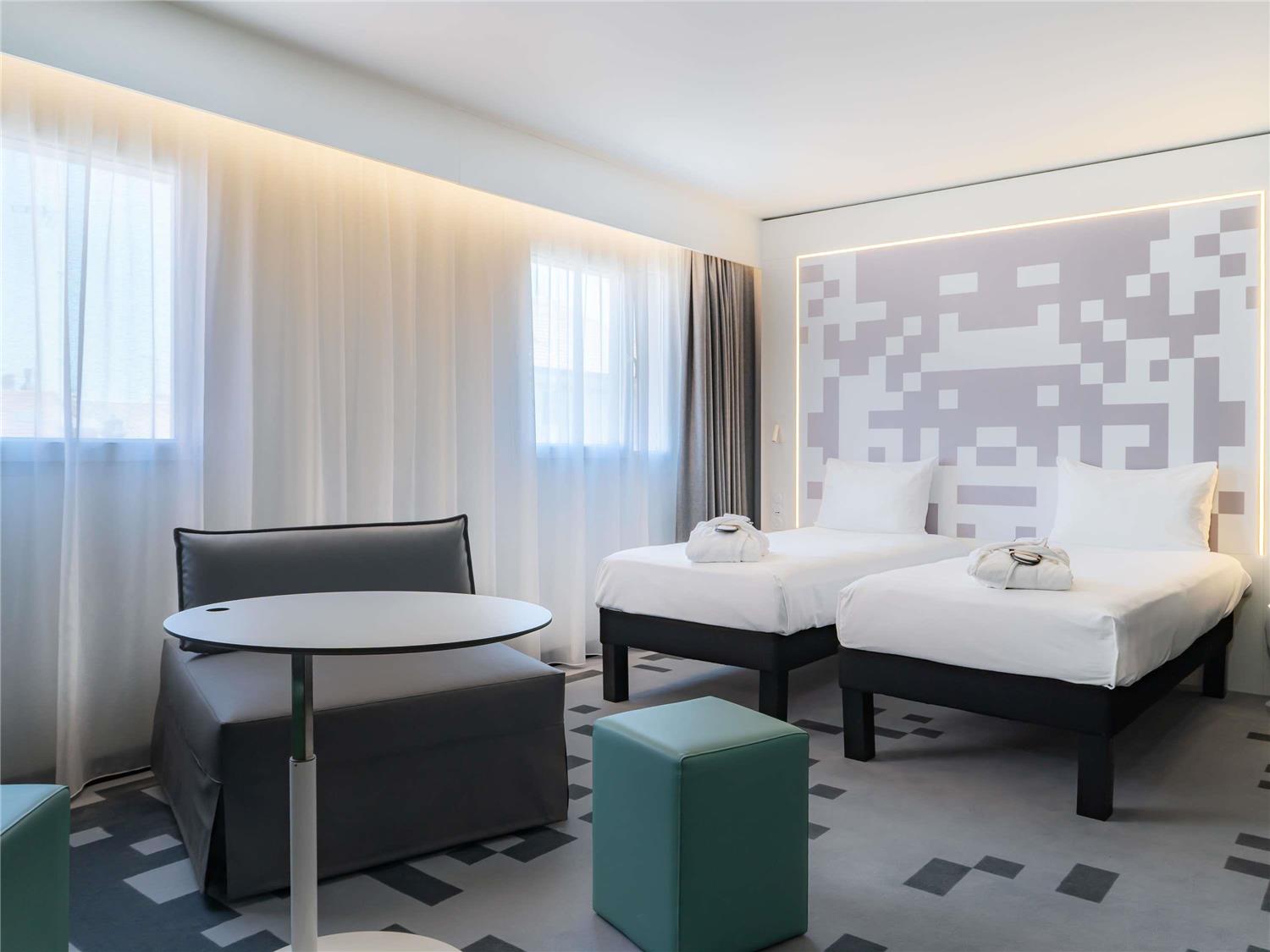 Chambre avec 2 lits