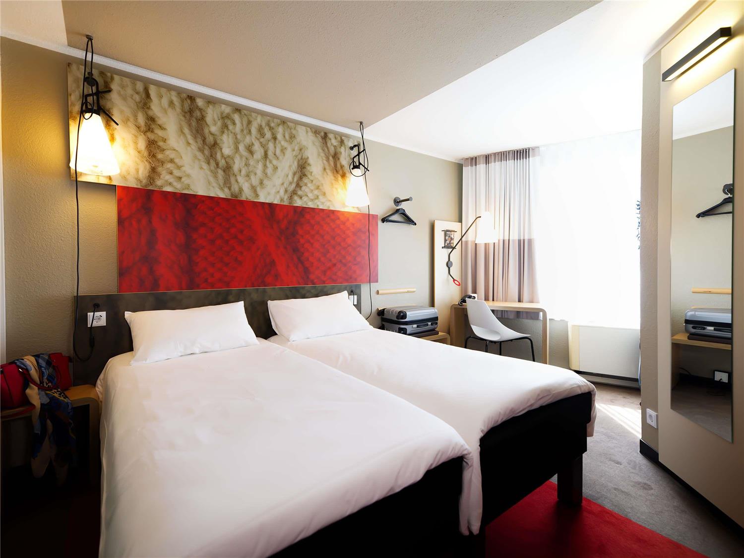 Chambre avec 2 lits