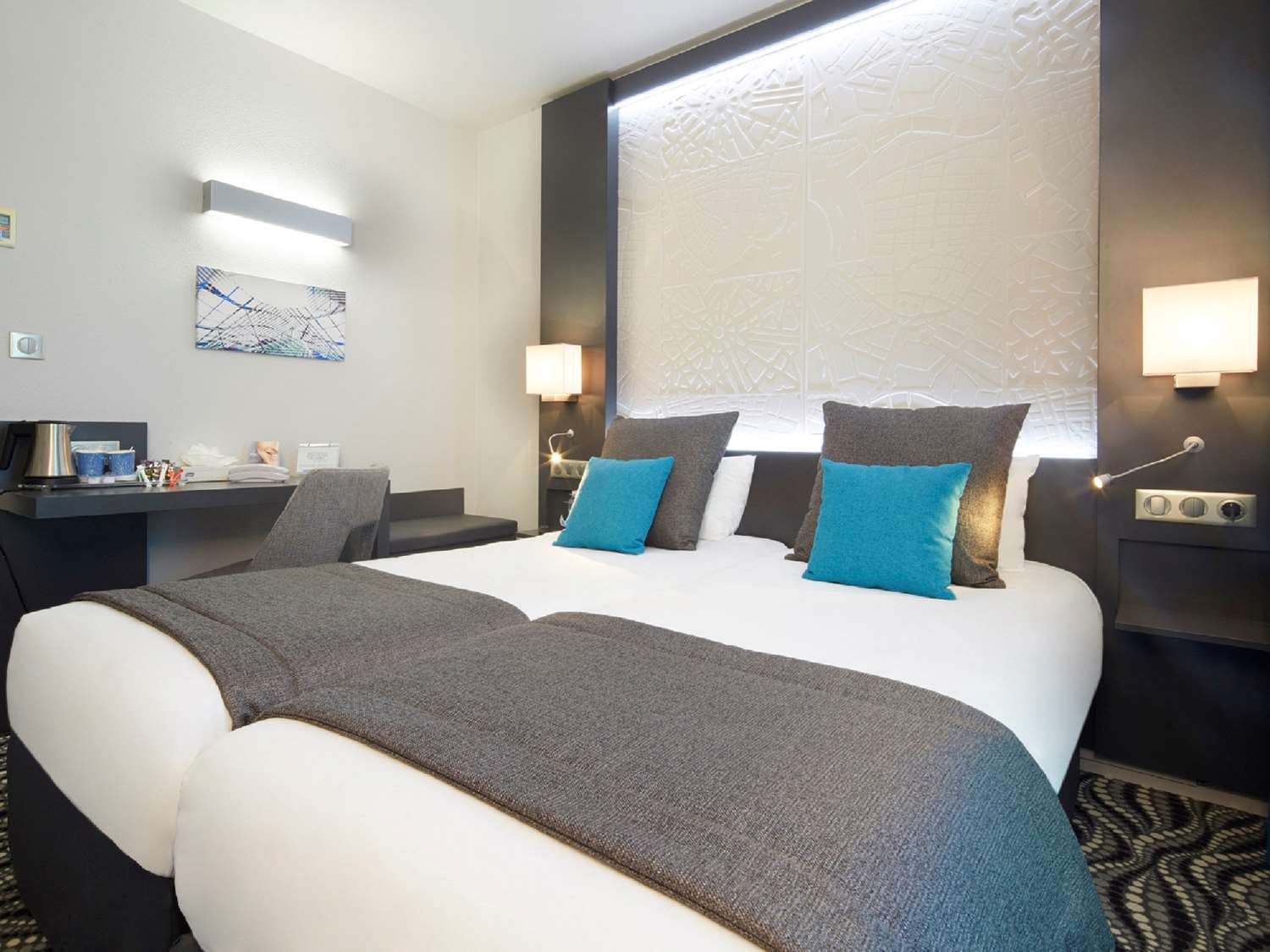 Chambre avec 2 lits