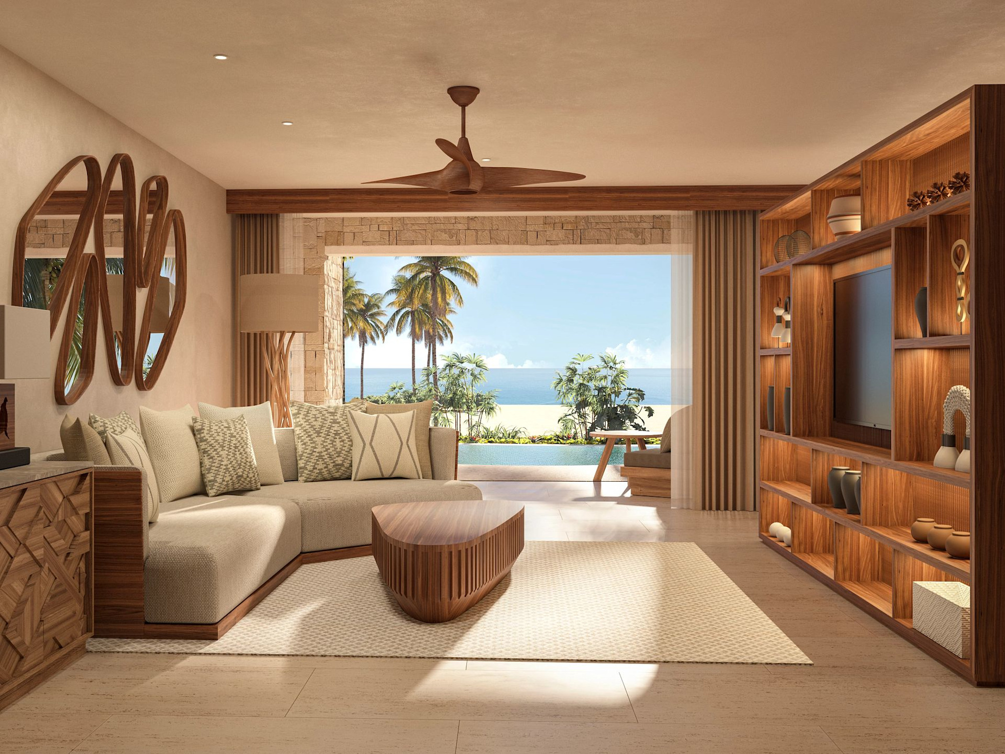 Preferred club master suite swim out ocean front