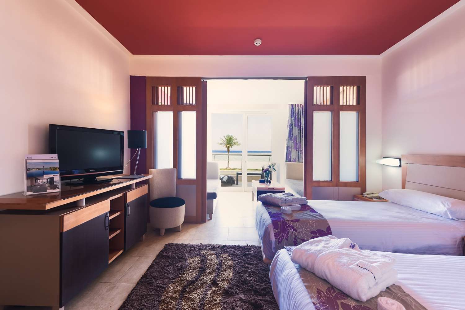 Familiar habitación con vista mar