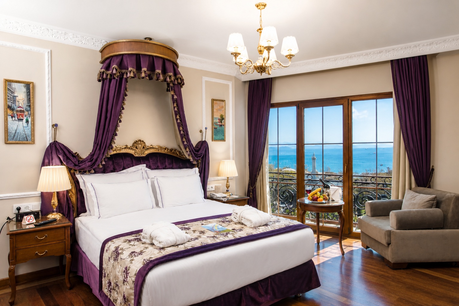 Deluxe suite sea and bucoleon palace view 27m2 