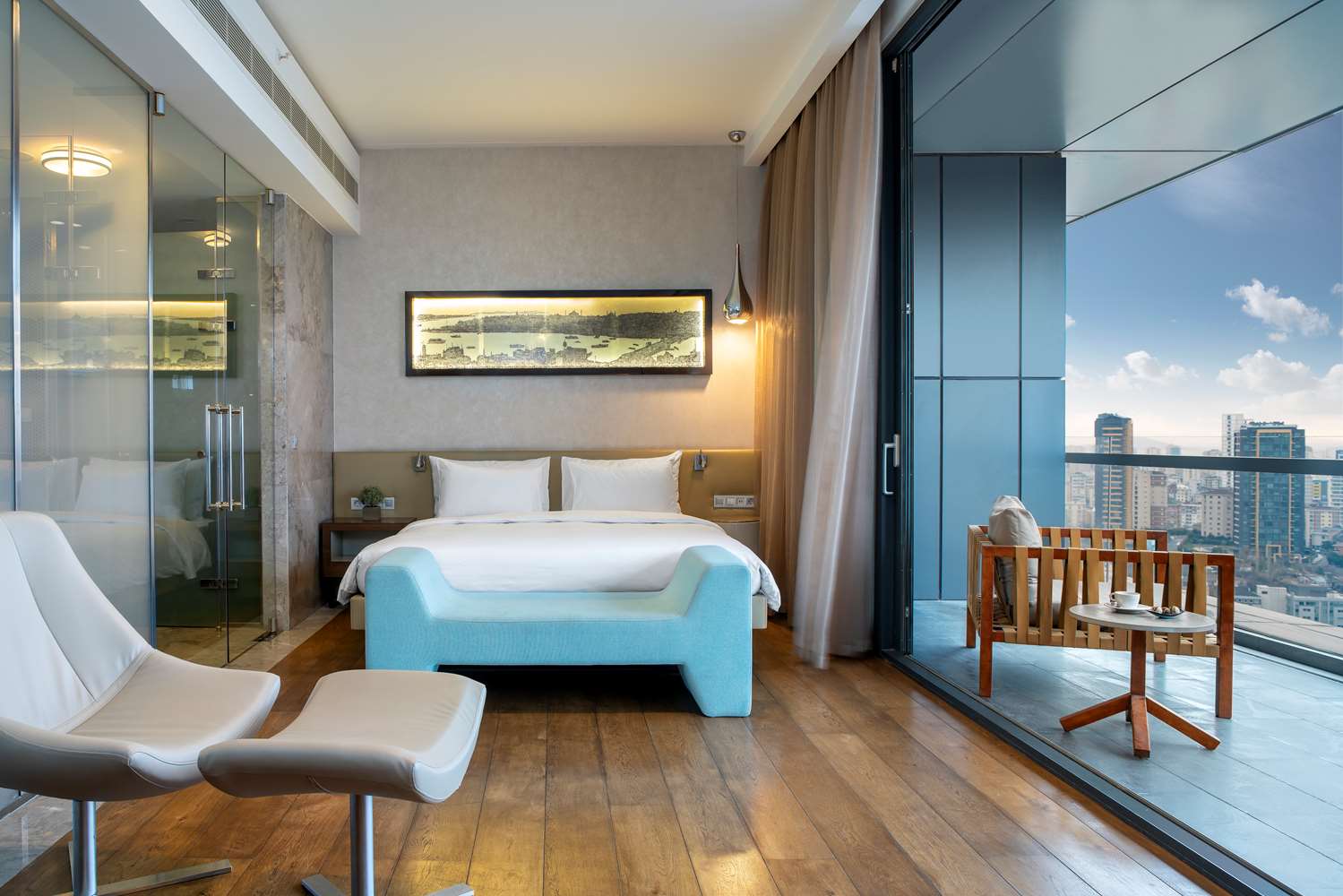 Junior suite mit stadtblick und terrassenblick