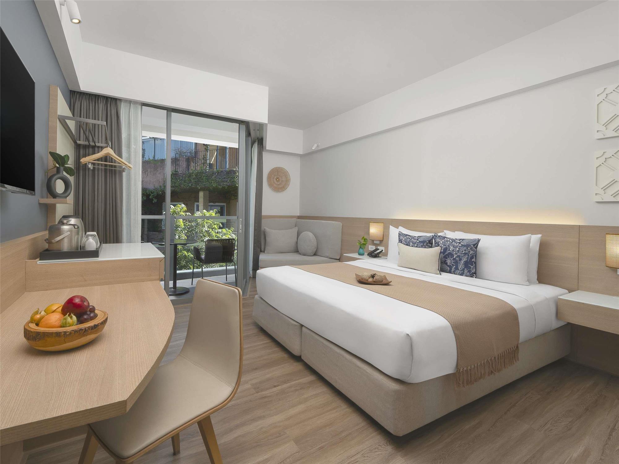 Clásica habitación con balcón