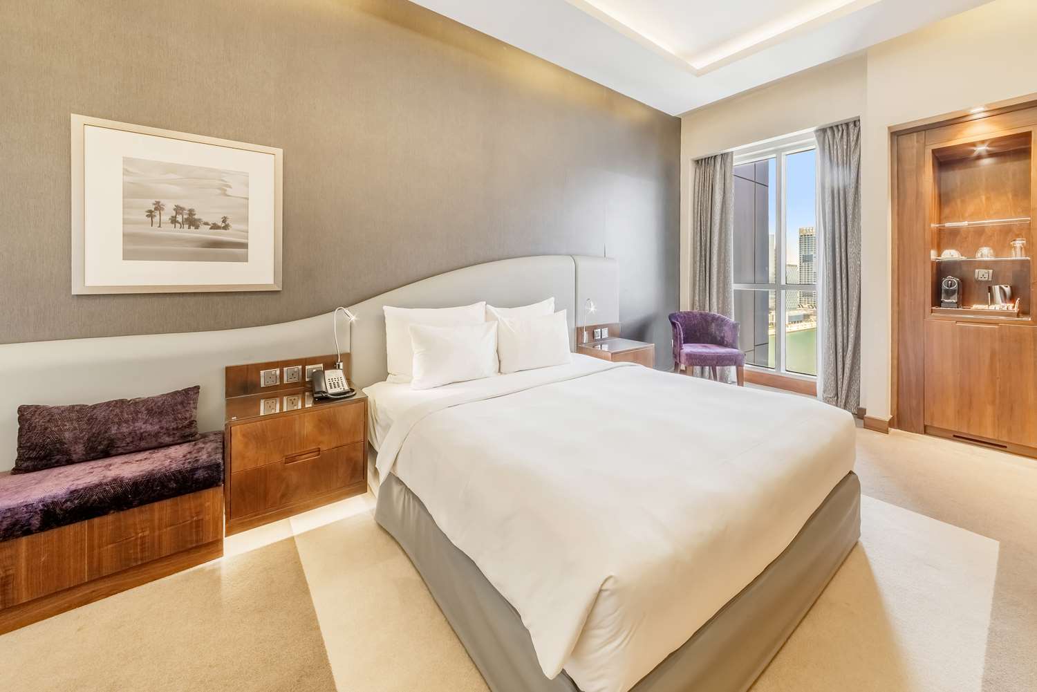 Suite-downtown view-lounge access
