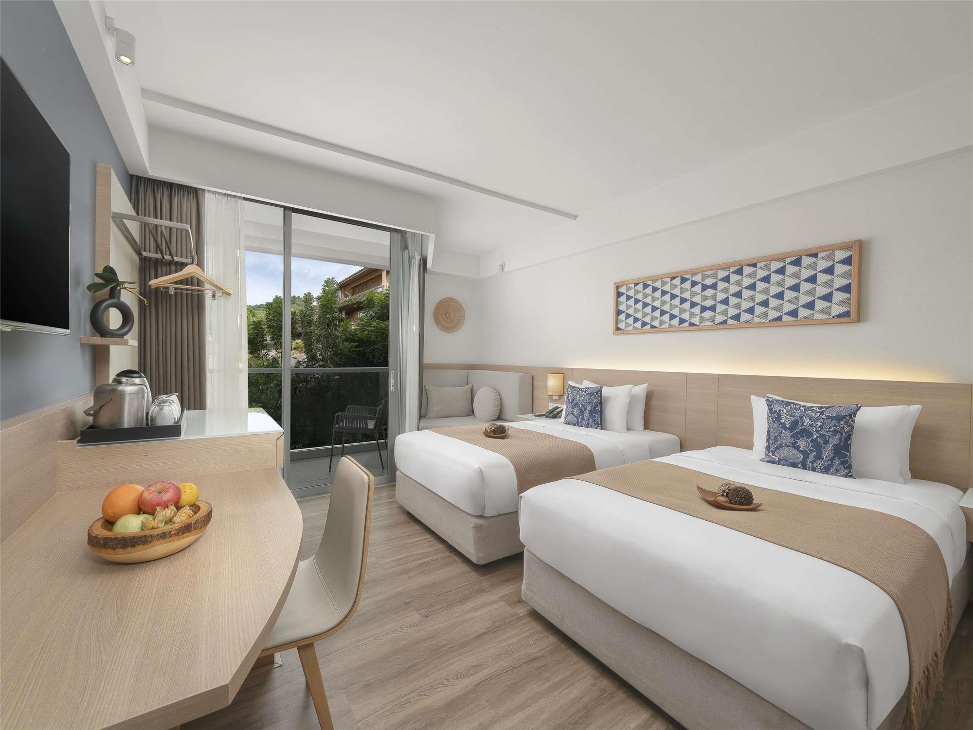 Clásica habitación con balcón