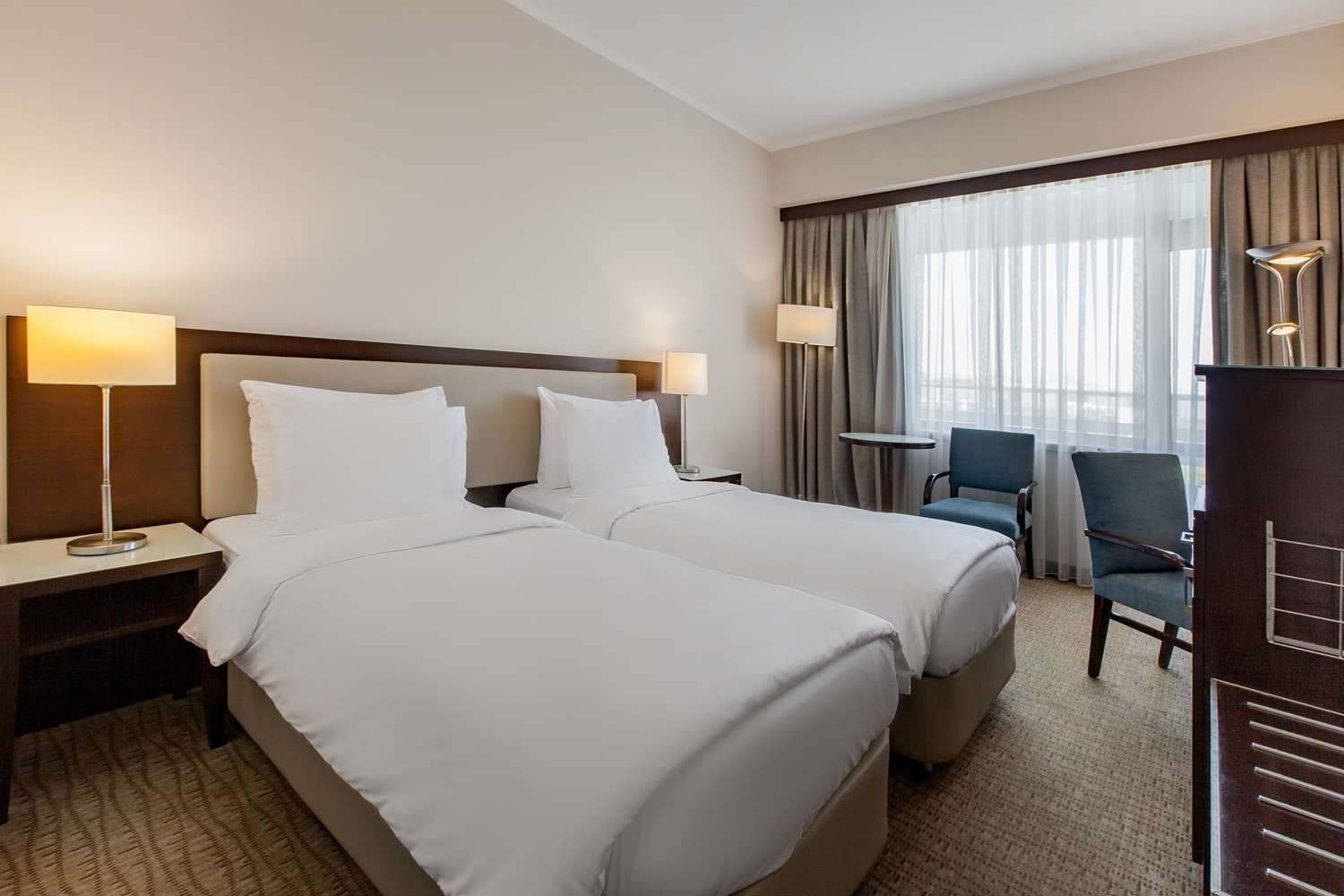 Superior room with balcony and city view