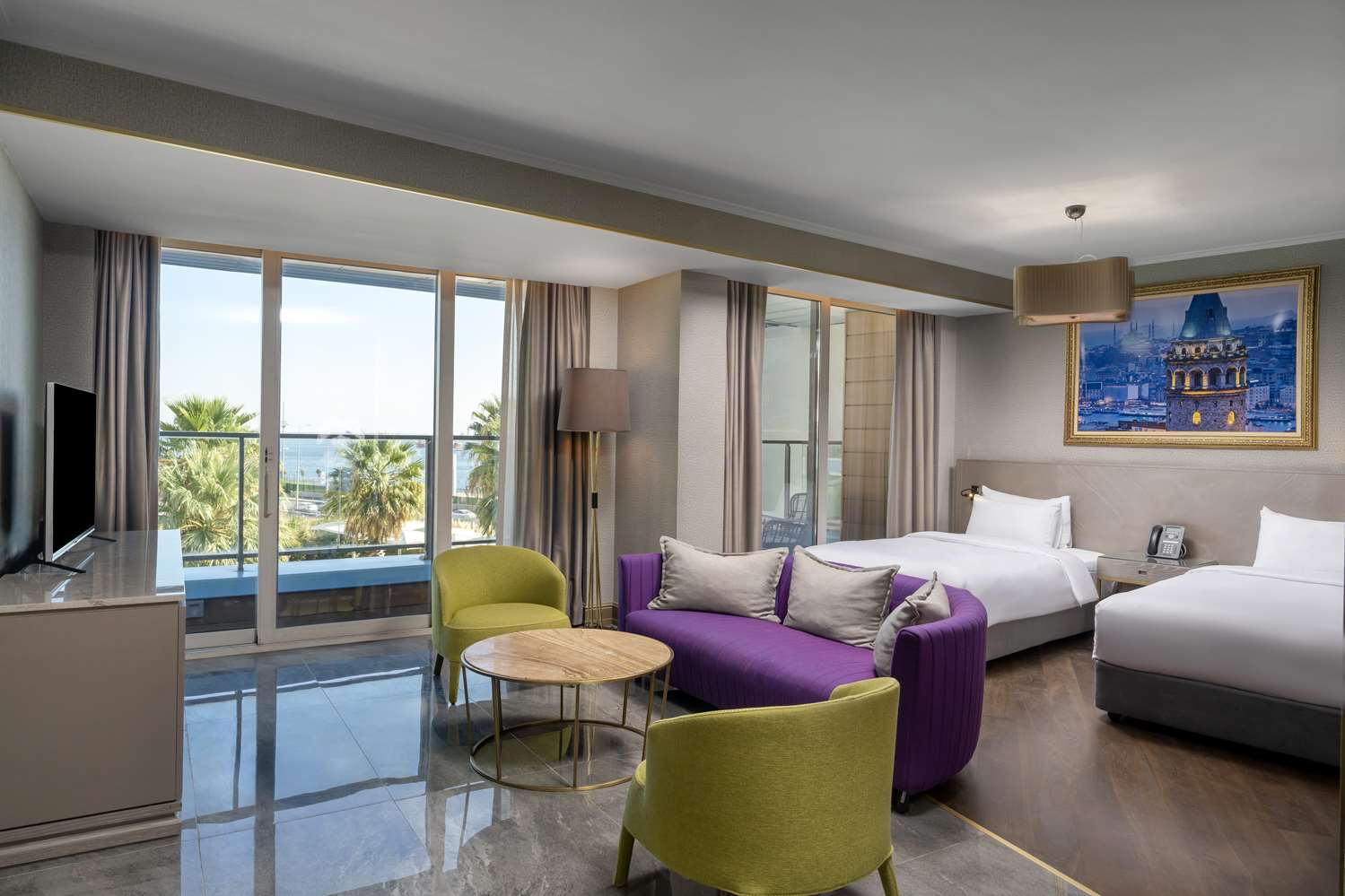 Junior Suite avec Balcon et Vue sur la mer