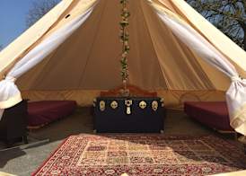 Bell Tent Glamping at Royal Victoria Country Park 2