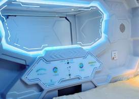 Capsule hostel Floor -1 Self Check in 5