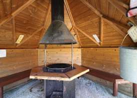 Cozy Dog Friendly Hot Tent With Log Burner & Logs 5