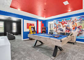 Serenity Lakeview Retreat Stunning Water Views, No Rear Neighbors, Private Pool, Game Room & Star Wars Cinema 3