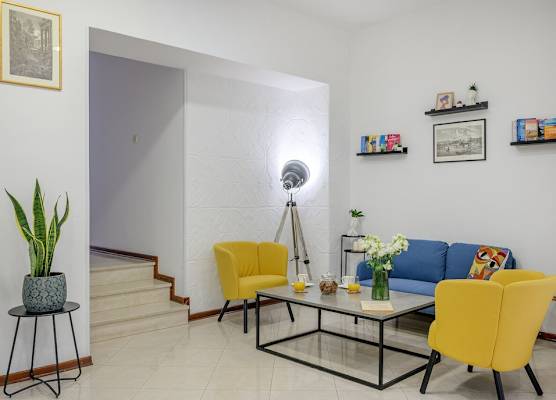 Yellow house with private parking by Adex travel 1