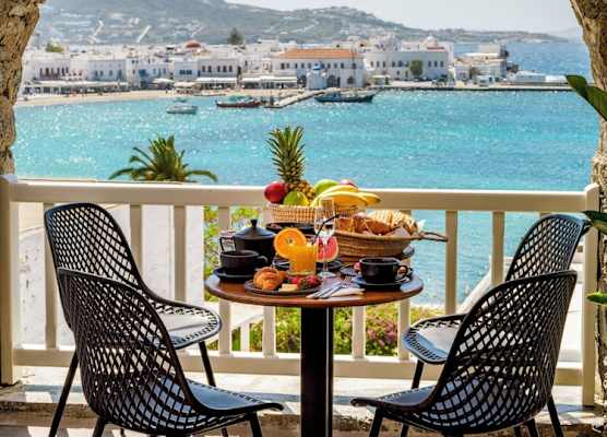 Yalos Hotel Sunset view Mykonos town private rooms 1