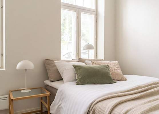 A bright wooden studio for four 1