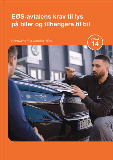 EØS-avtalens krav til lys på biler og tilhengere til bil