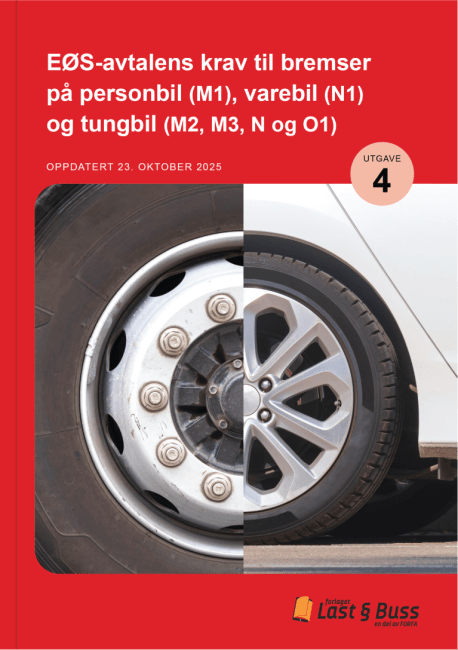 EØS-avtalens krav til bremser på personbil, varebil og tungbil
