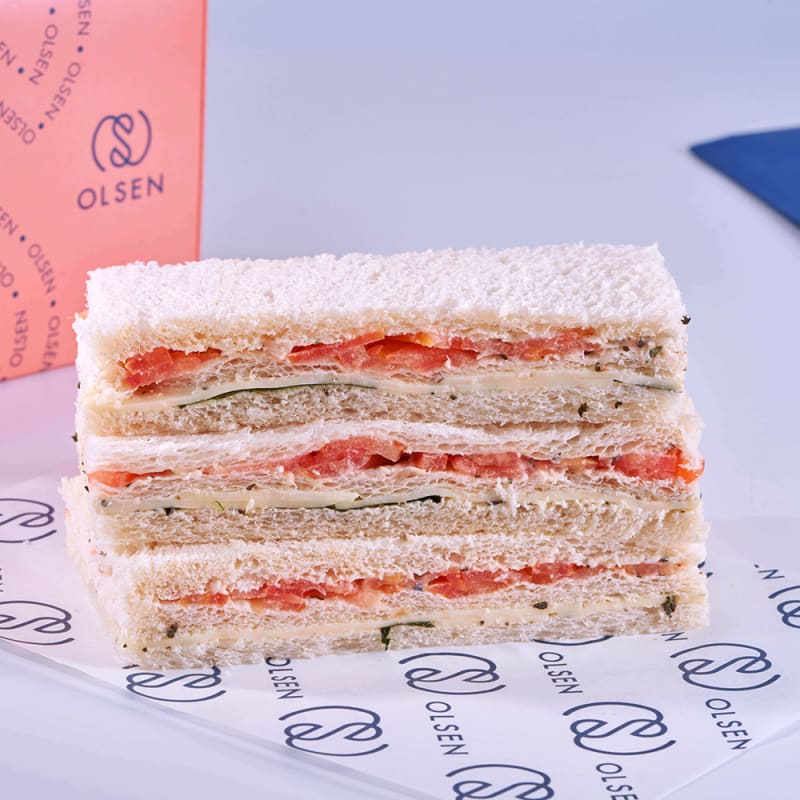 Sabor Caprese - Vegetal — sándwich de miga Olsen