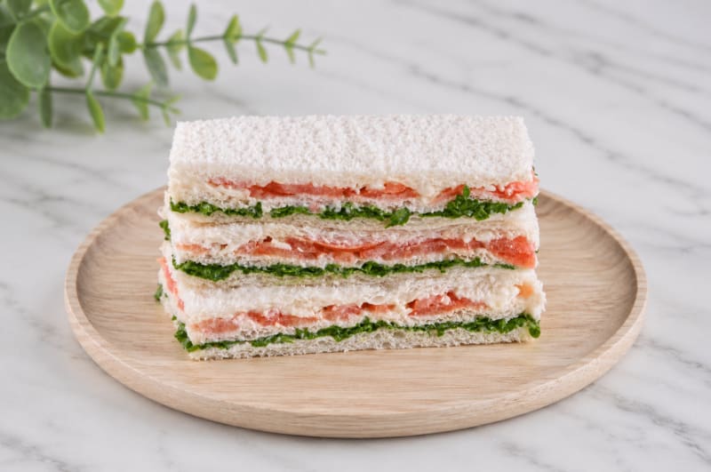 Sabor Rúcula, tomate y parmesano - Vegetal — sándwich de miga Olsen
