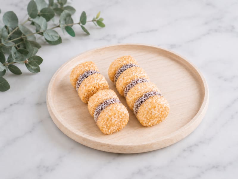 Sabor Alfajor de coco — sándwich de miga Olsen