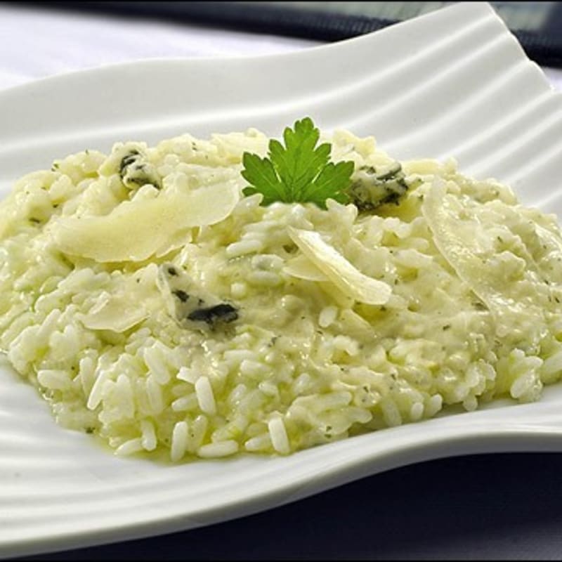 Arroz con salsa 4 Quesos