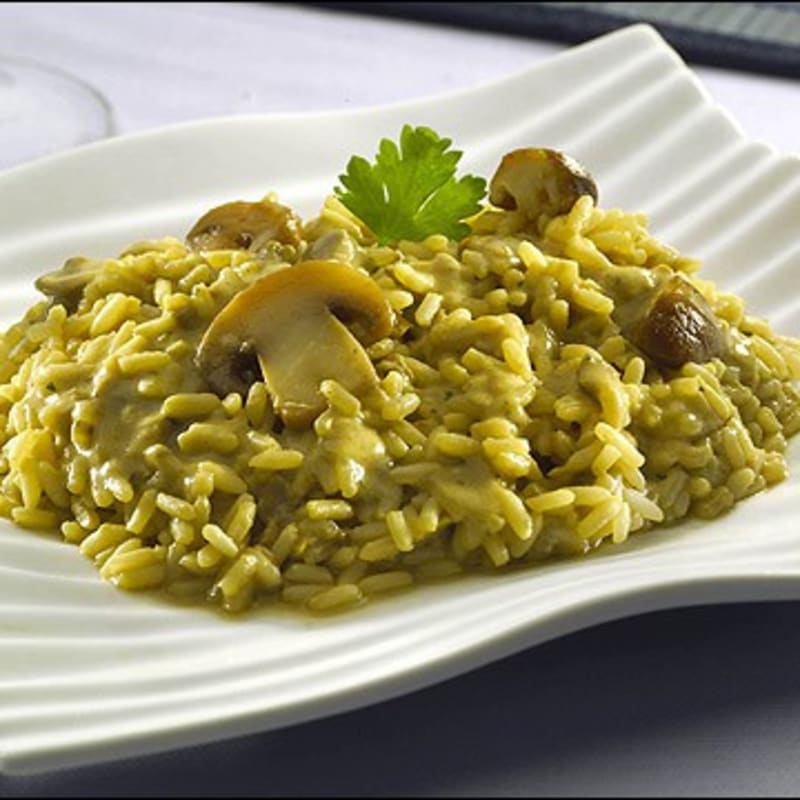 Arroz con salsa Funghi