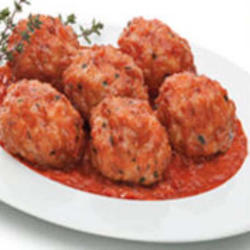 Albóndigas de Pollo en Salsa y Guarnición a Elegir, Exquisitas