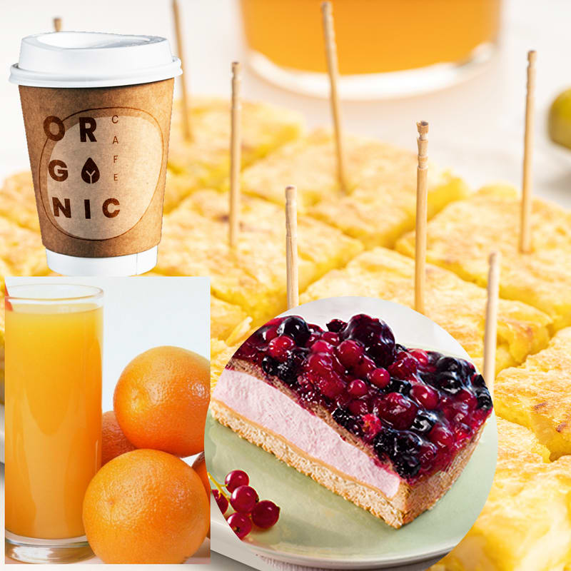 Menú Atacama, Pintxo de Tortilla Rellena, Porción de Tarta, Bebida Refrescante Premium XL (330cc),