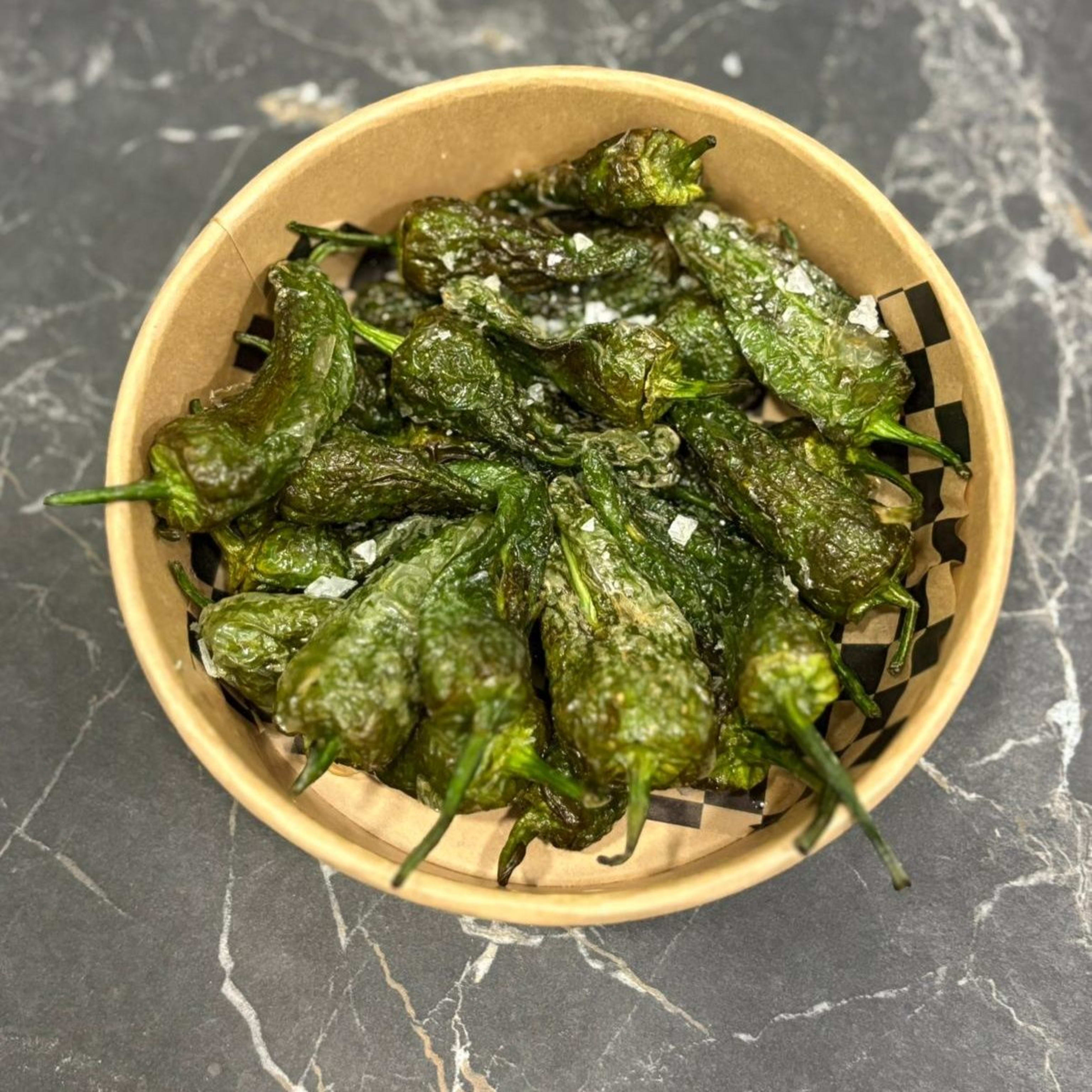 Pimientos de Padrón con Sal Maldón