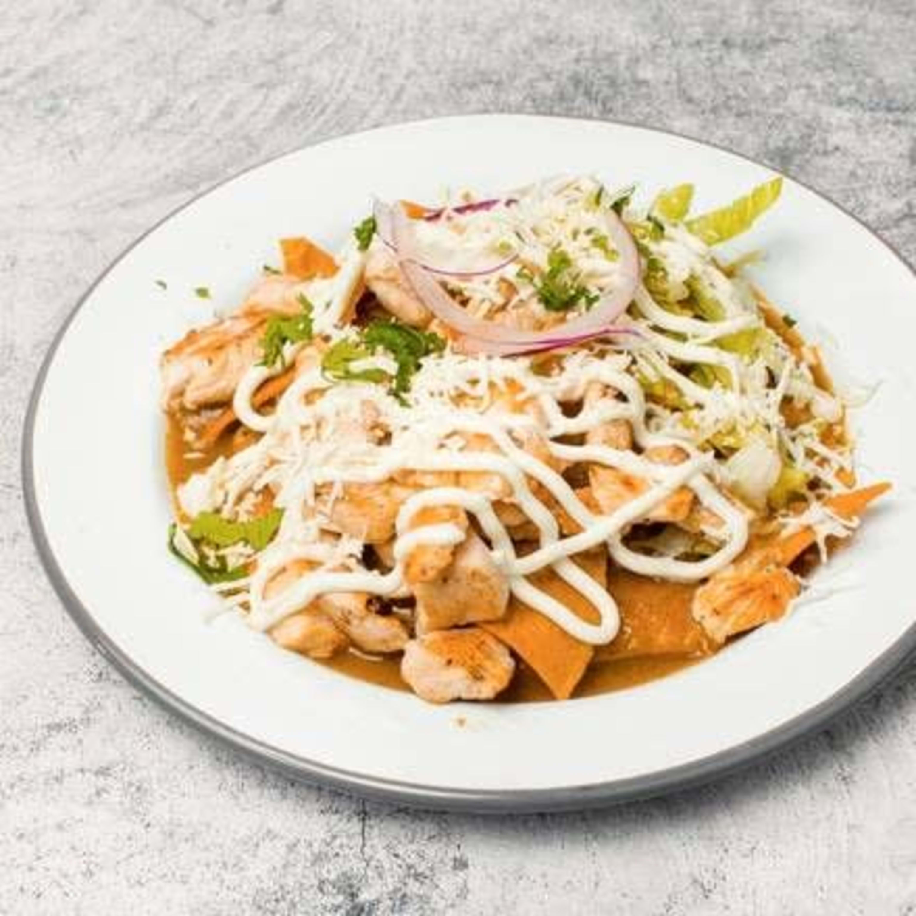 Chilaquiles con Pollo