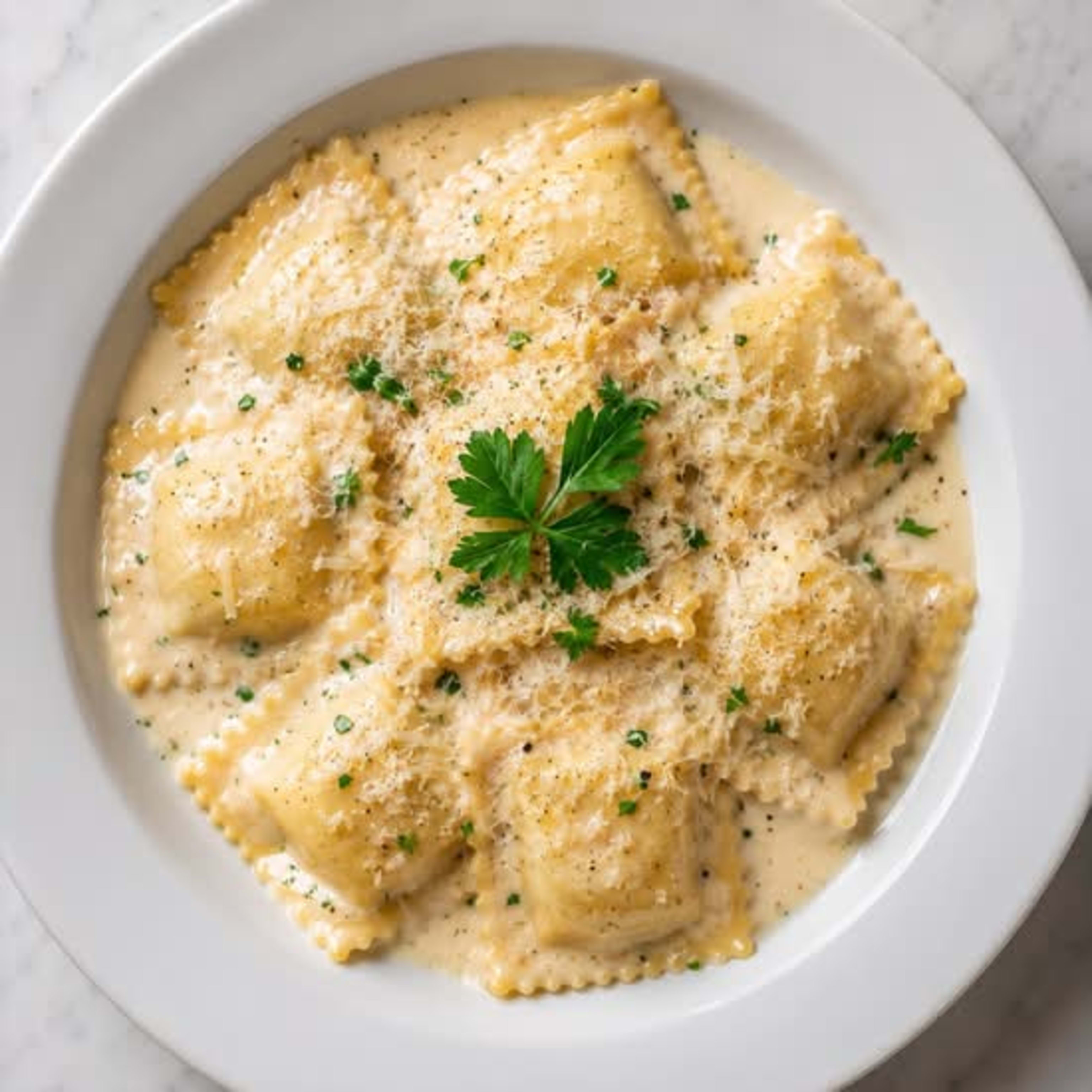 Ravioli Parmigiano + BEBIDA