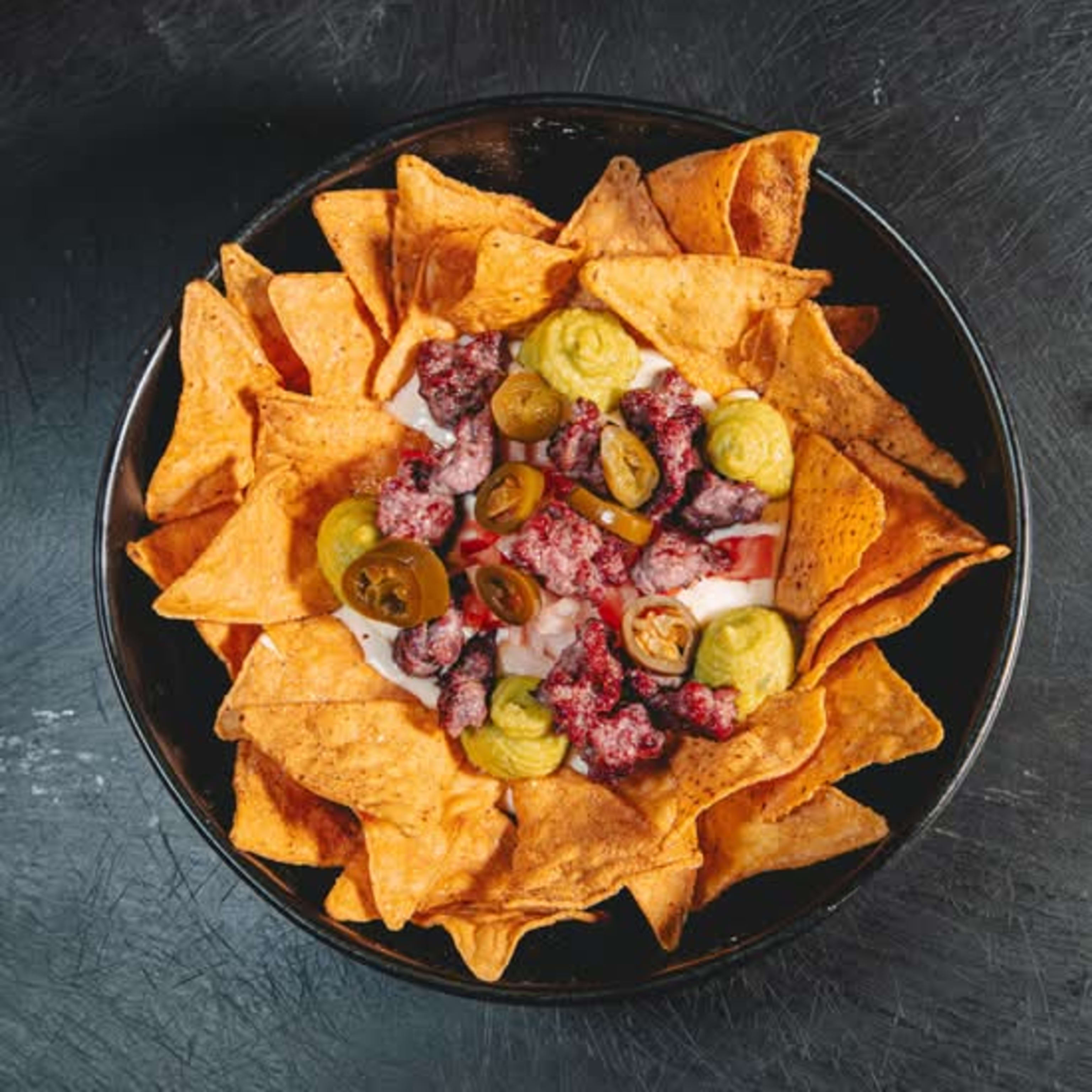 Nachos a la brasa