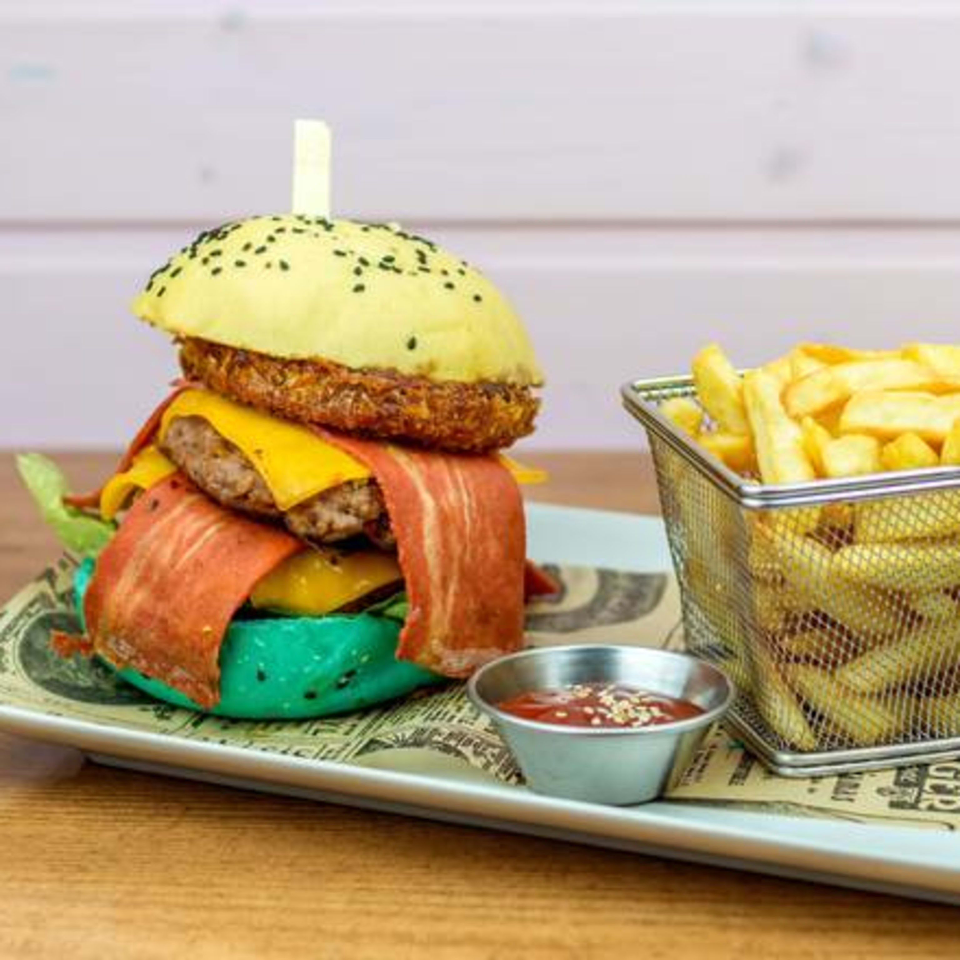 Doble American Cheeseburger