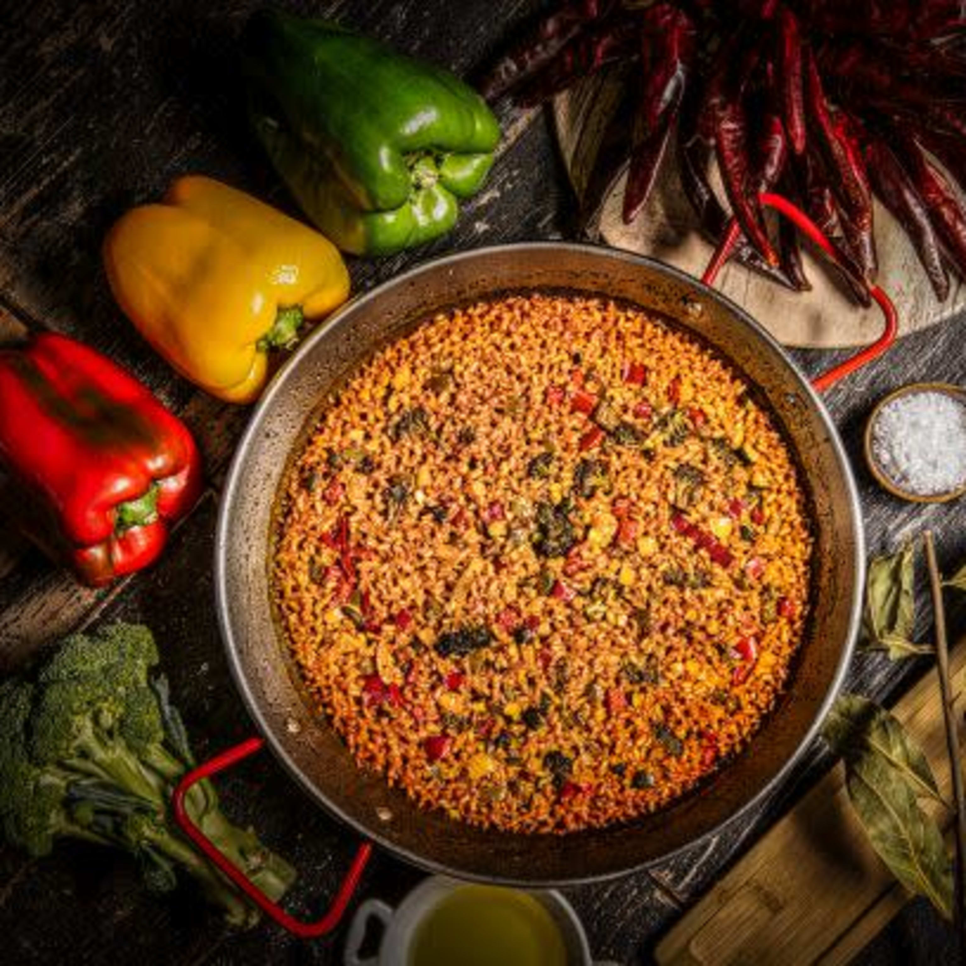 Arroz seco de la huerta 