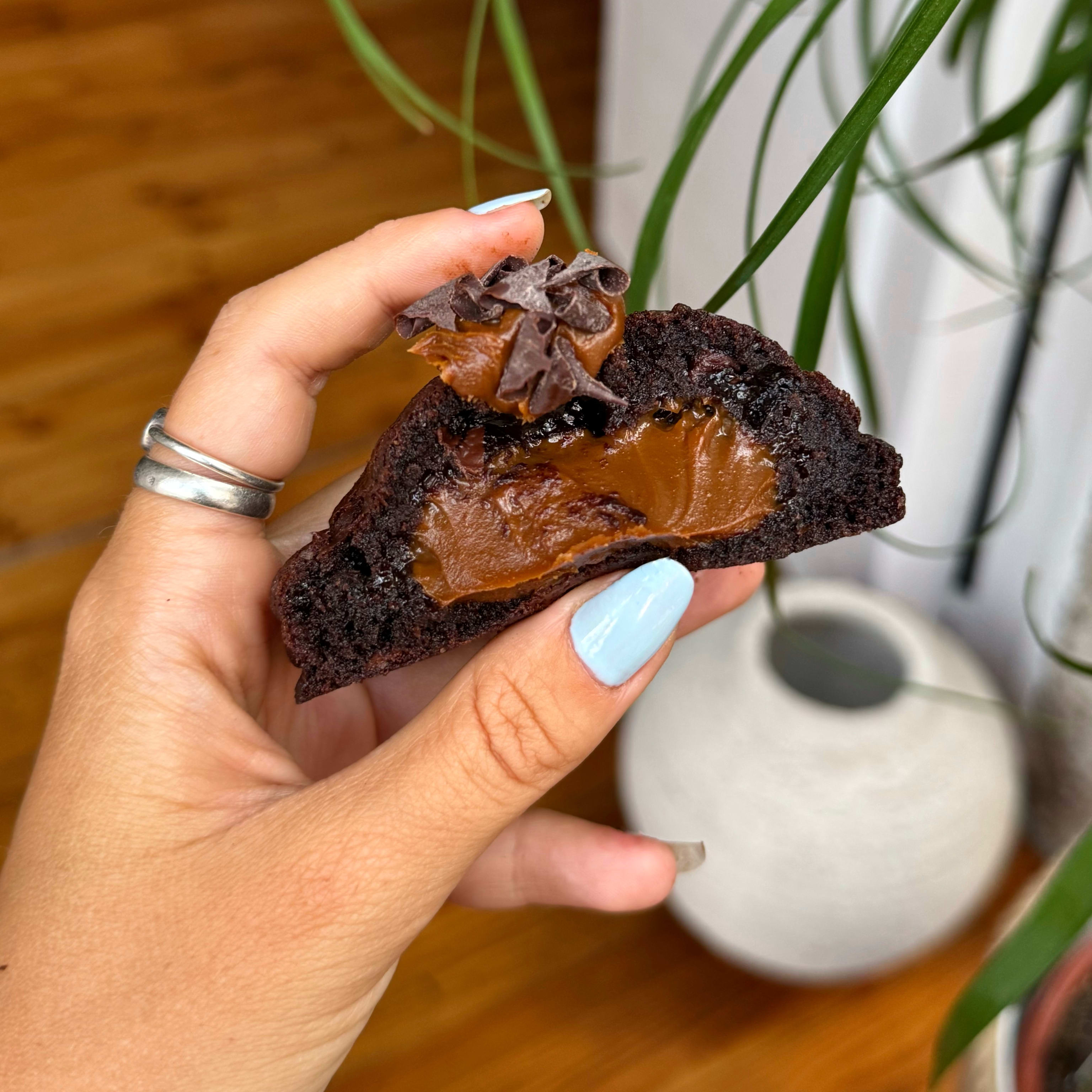 COOKIE DULCE DE LECHE CON CHOCOLATE
