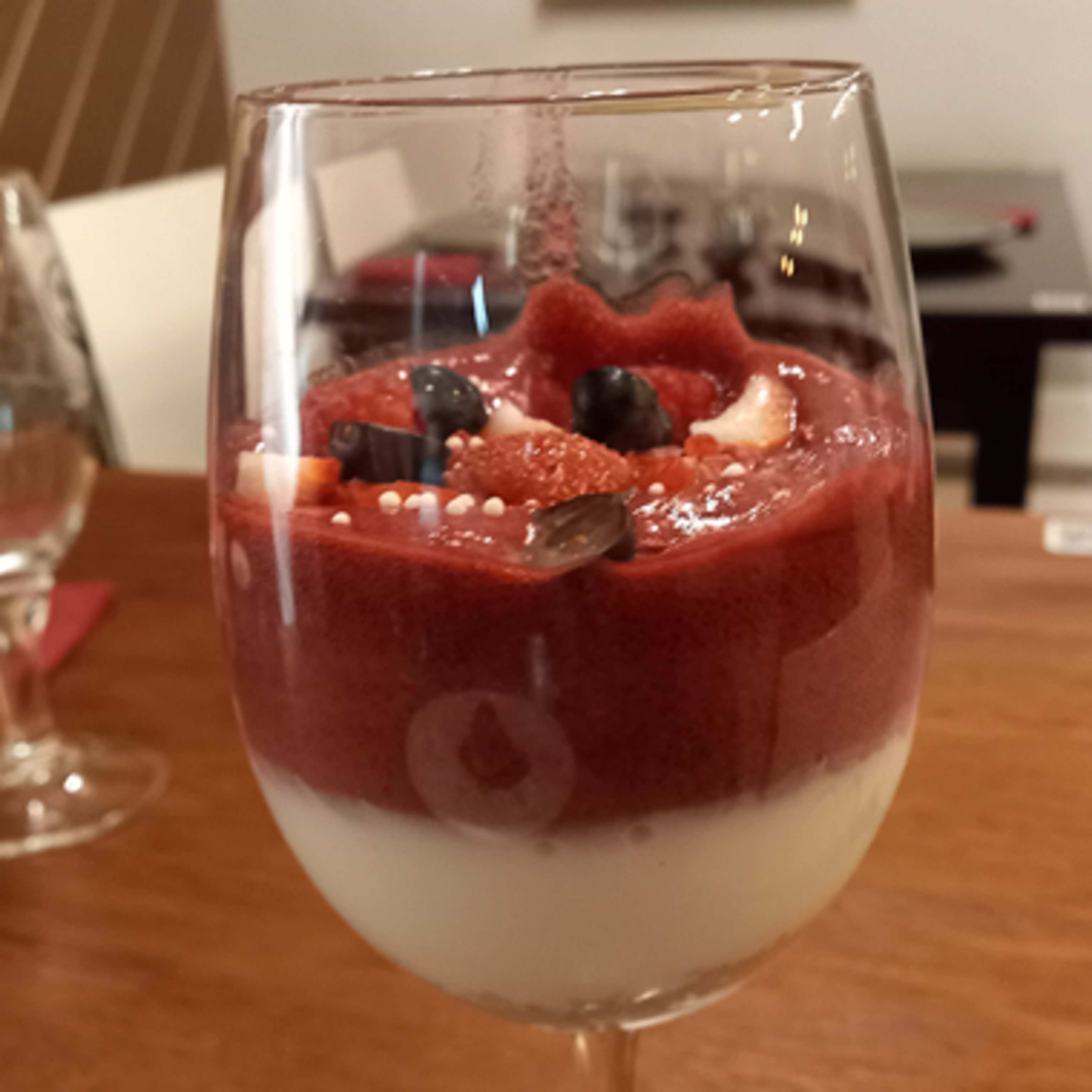 Espuma de frutos del bosque 