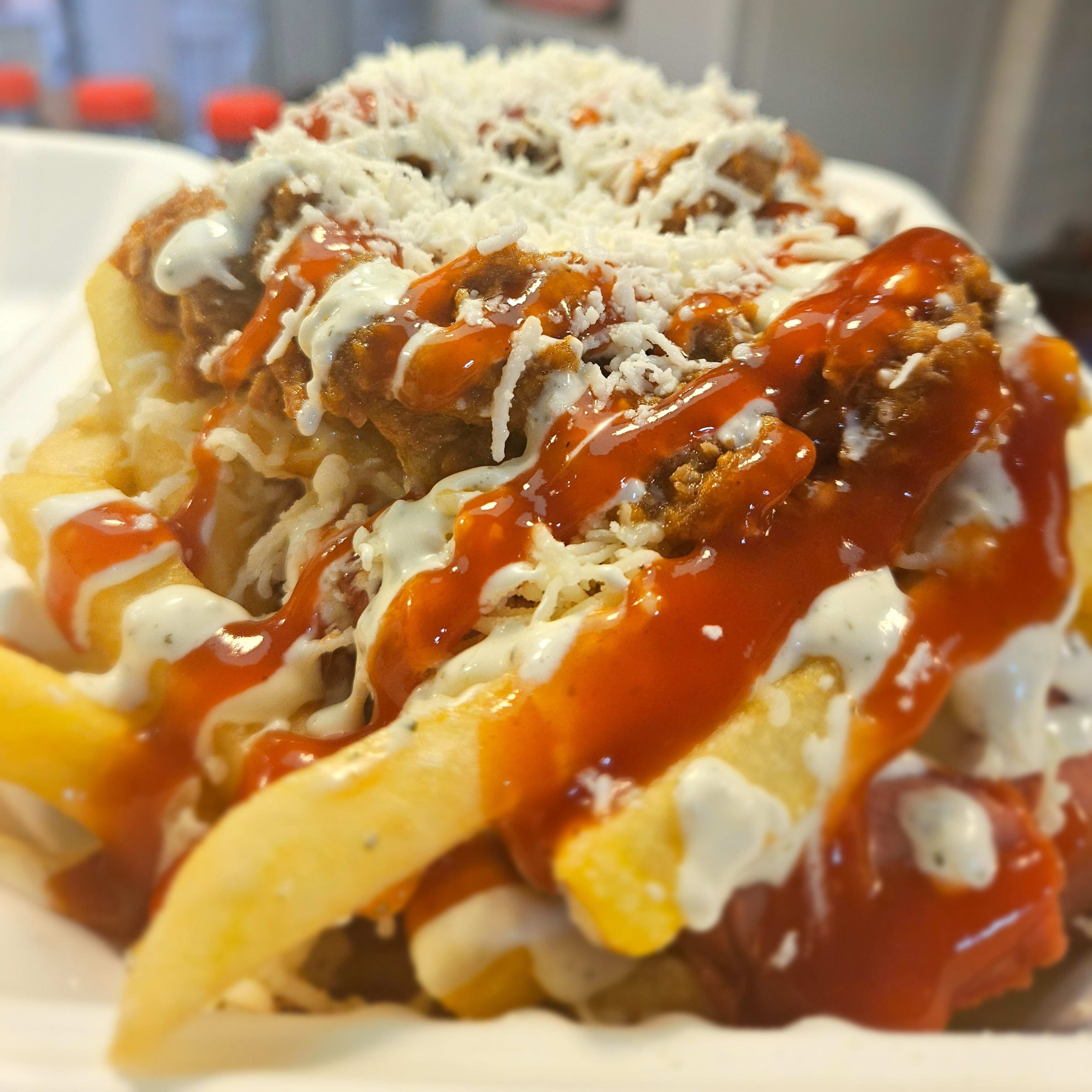 Salchipapas crazy XL (2 personas)