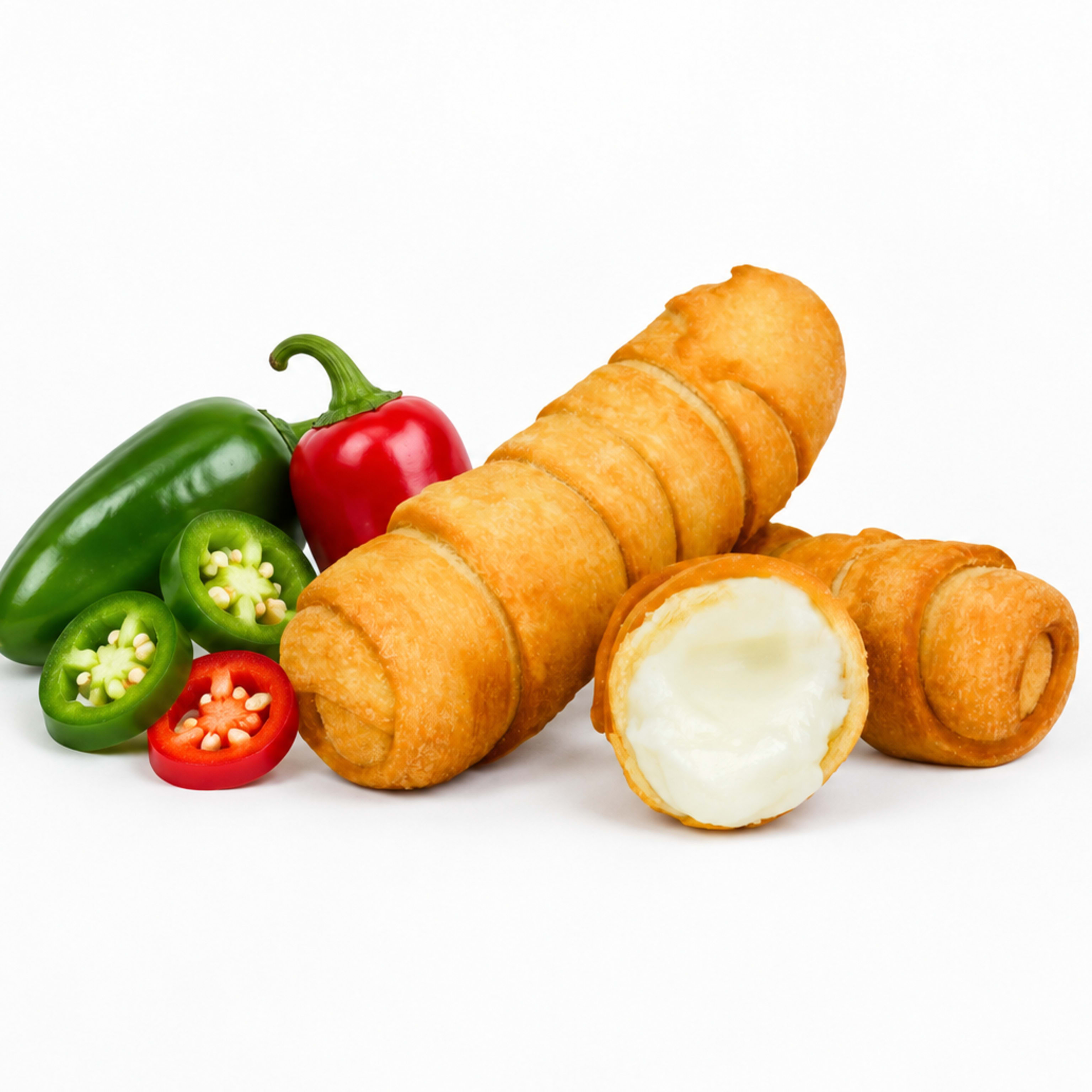 Tequeños de Queso con JALAPEÑOS (X8 fritos)