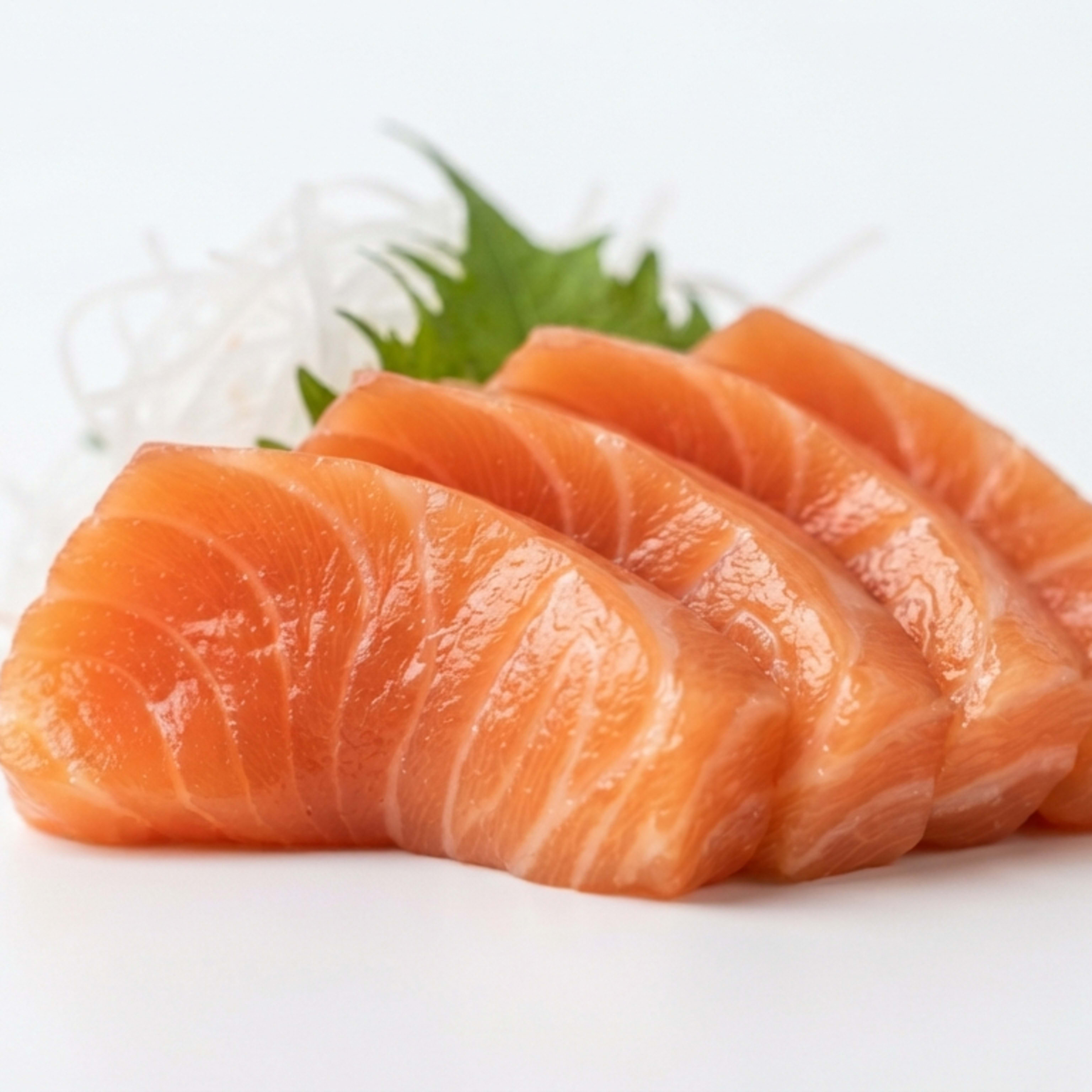 Salmón sashimi (4 piezas)