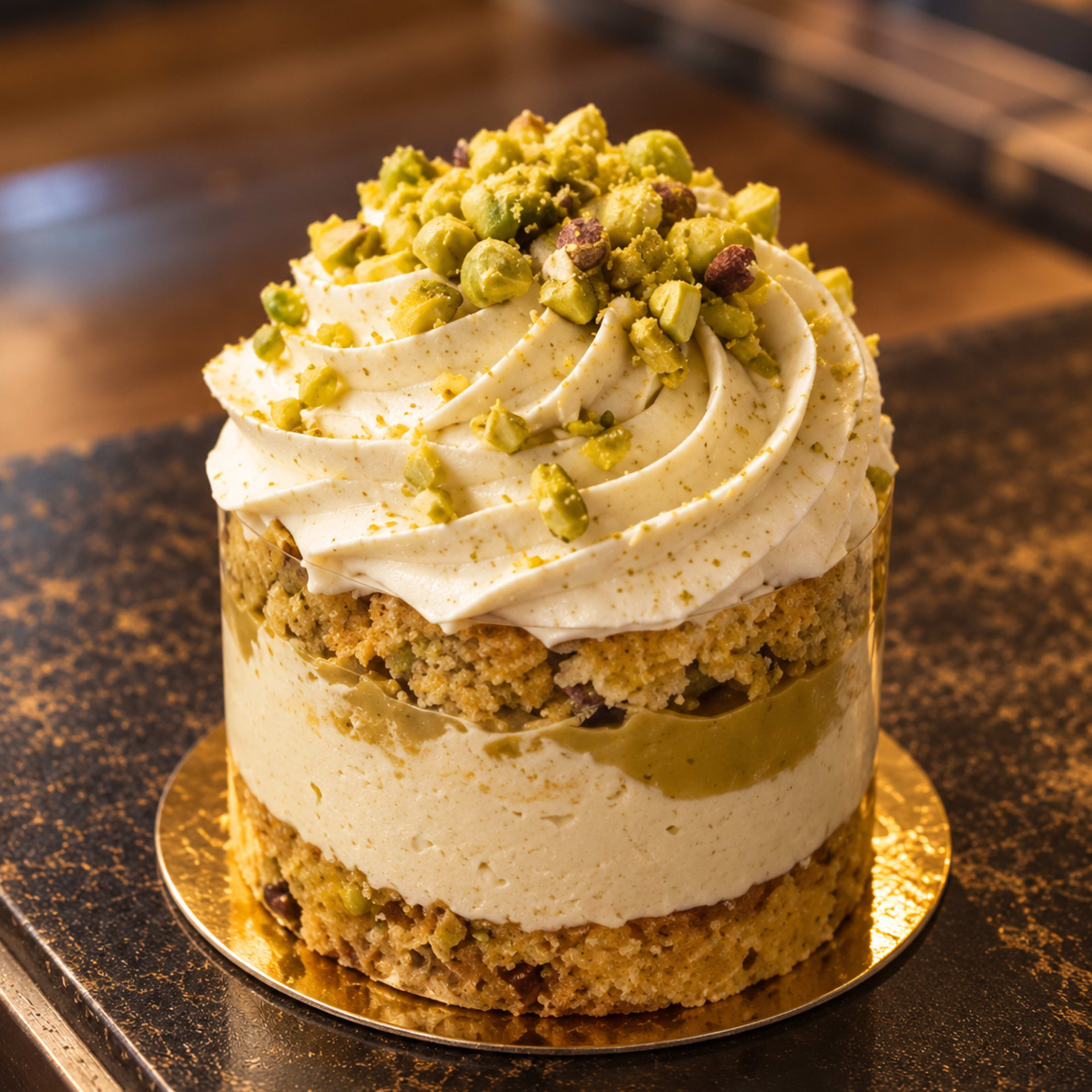 Semi frio de Pistacho Sin Gluten