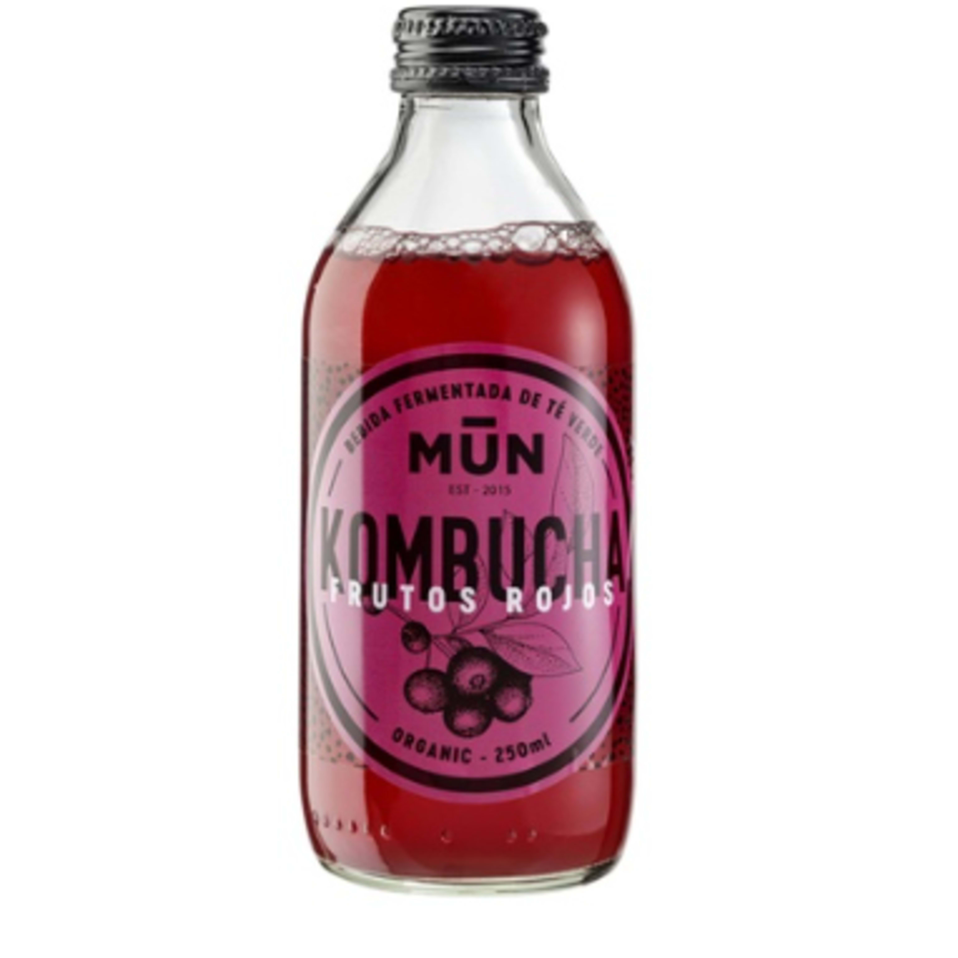 Kombucha baja en azúcar Frutos Rojos 250ml