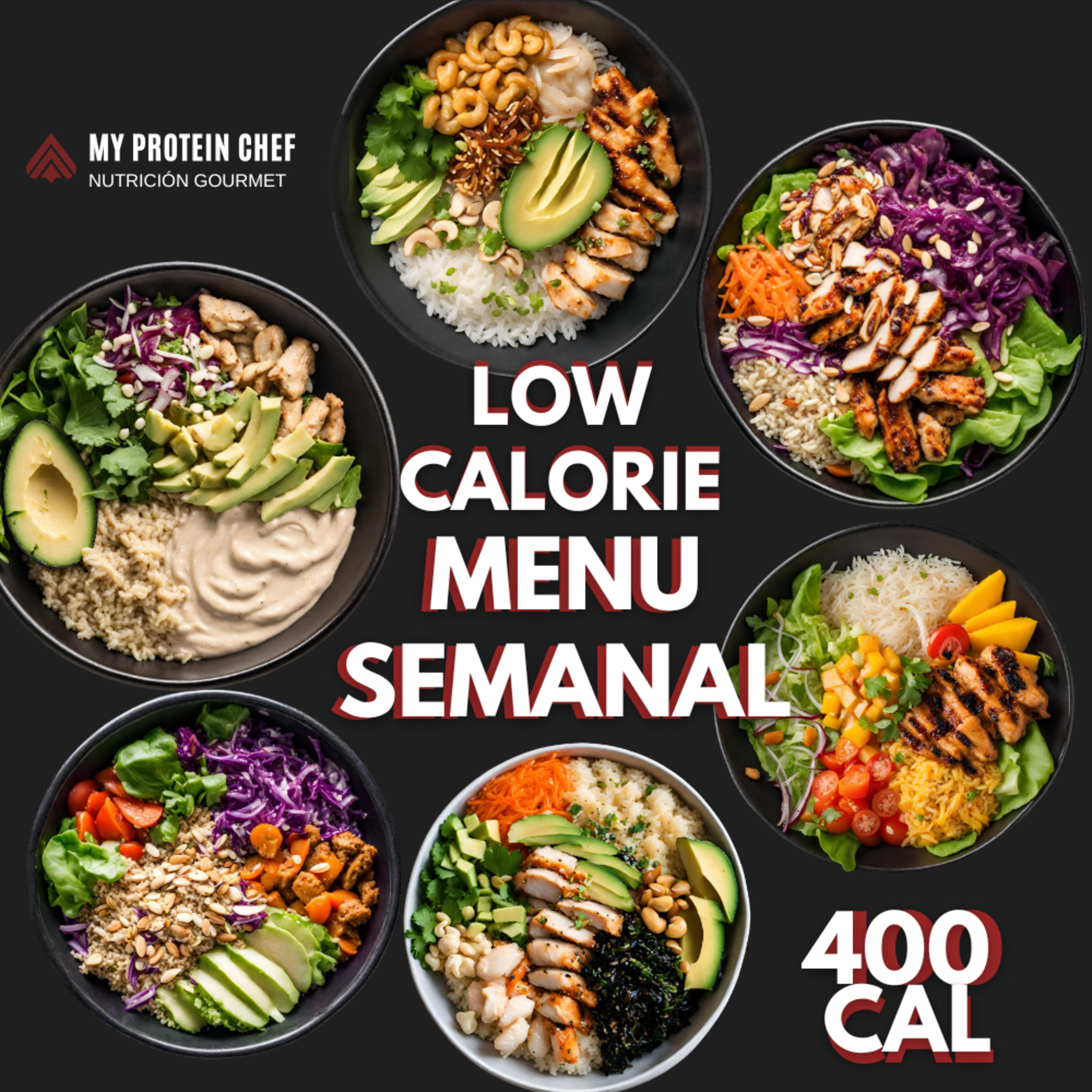 Low Calorie Menu Semanal 5 Platos