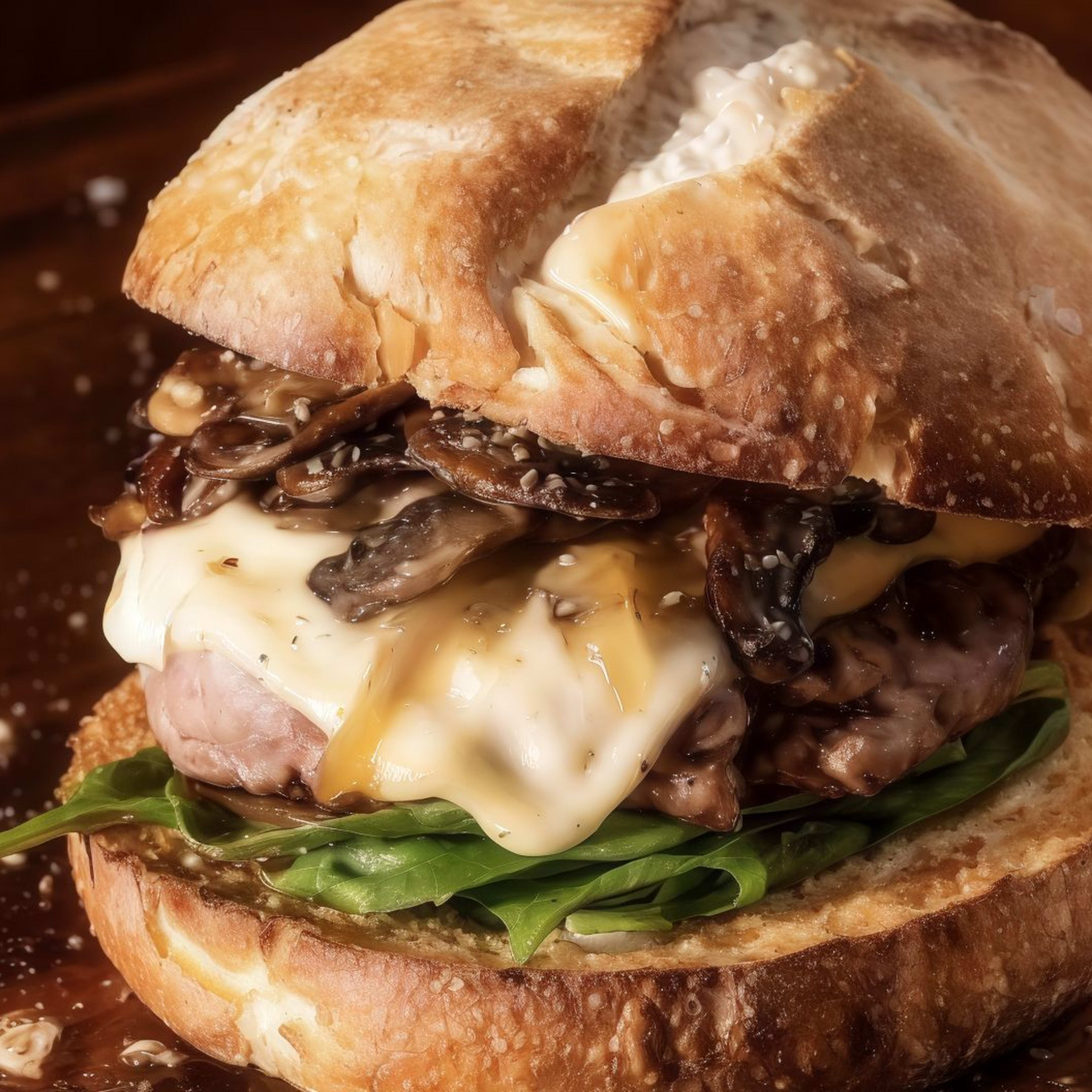 Burger Gouda & Mushrooms