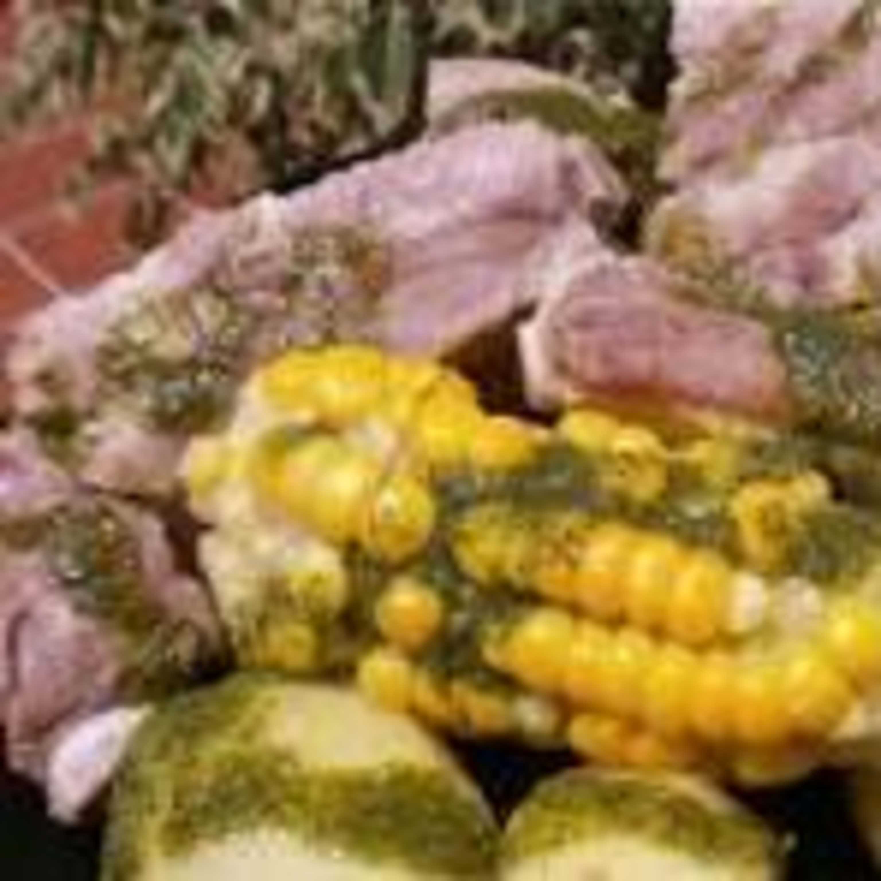 potatoes, pineapples and ribs