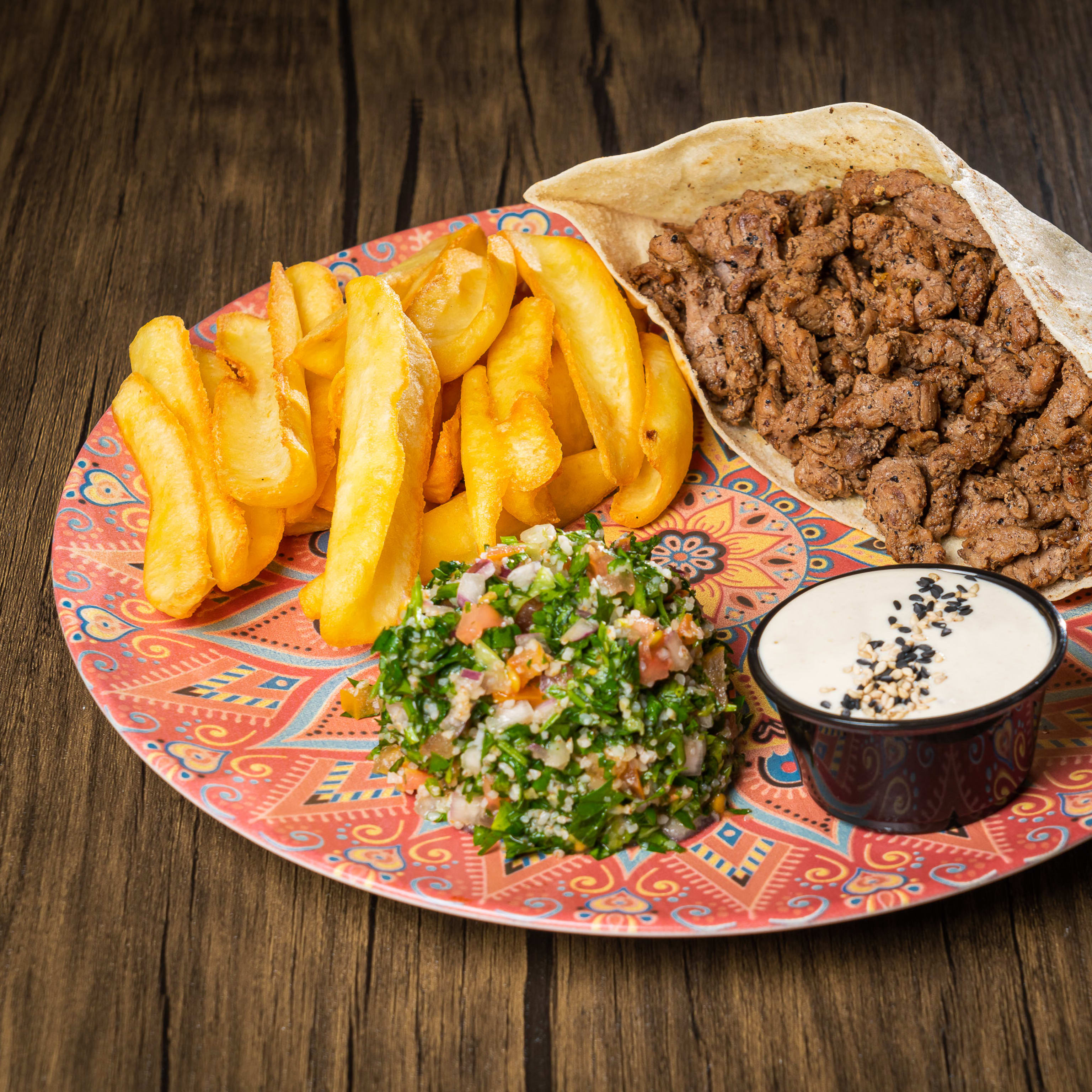 Shawarma de Ternera al Plato