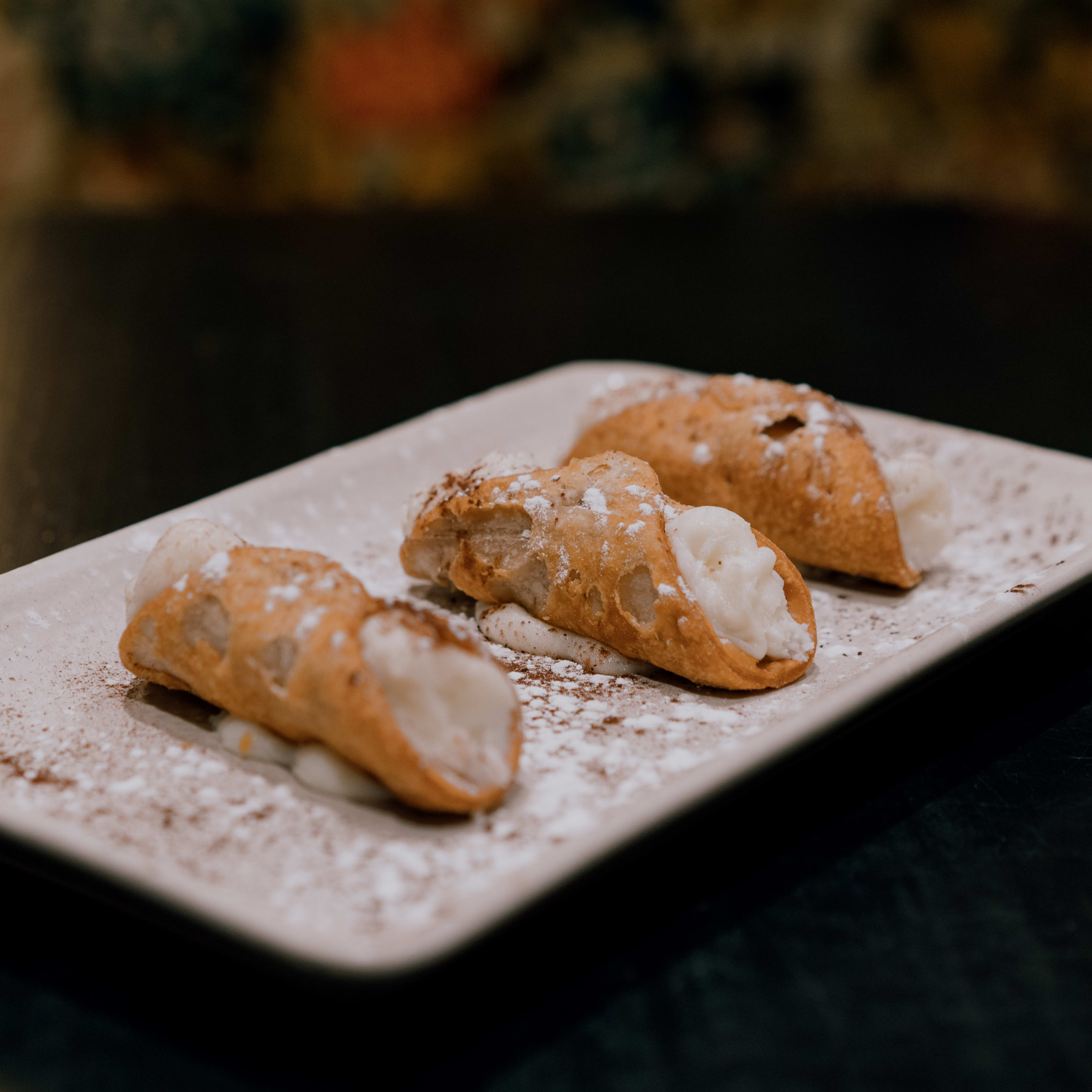 3 Cannoli Siciliani Relleno de Crema