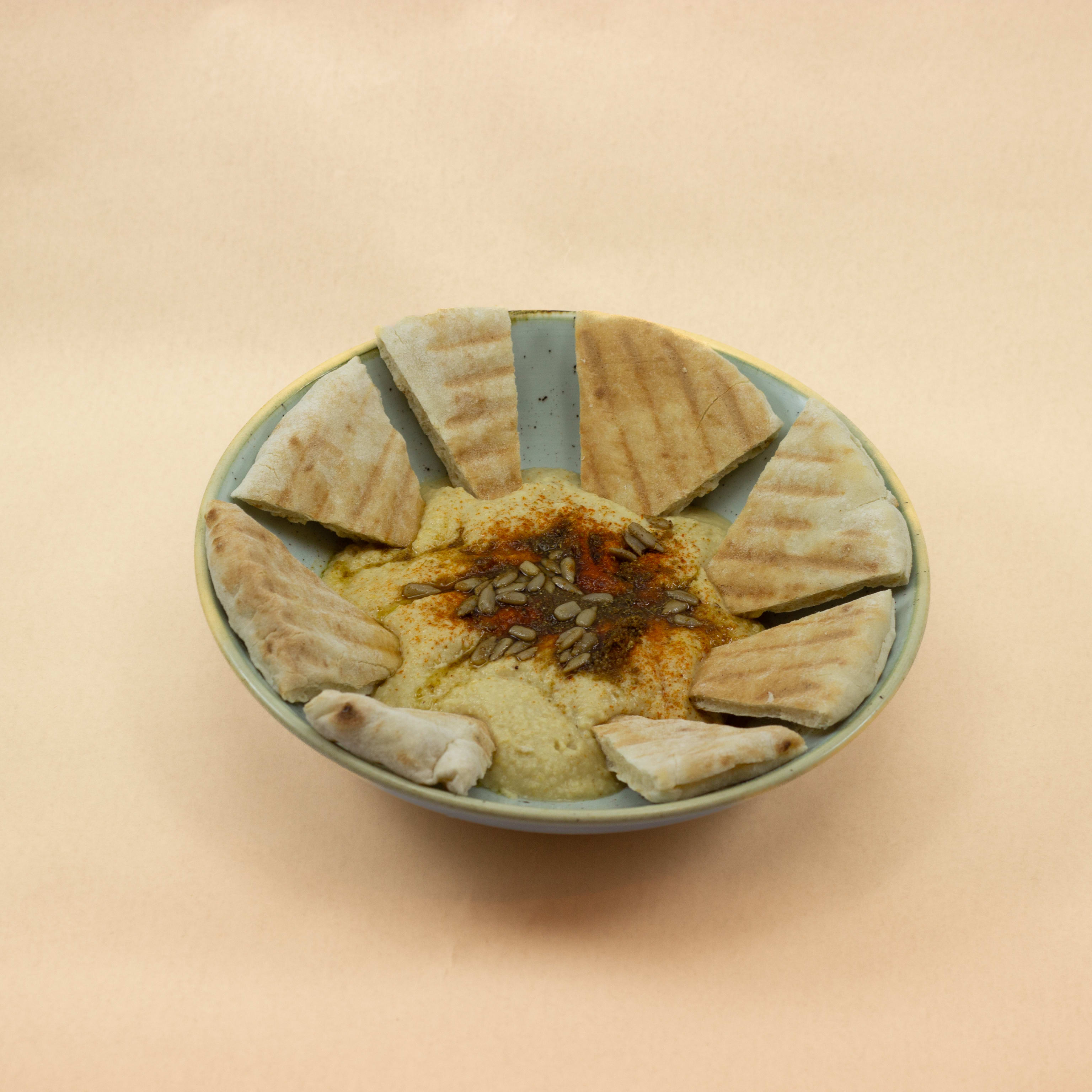 Dip de Hummus Casero con Pan de Pita